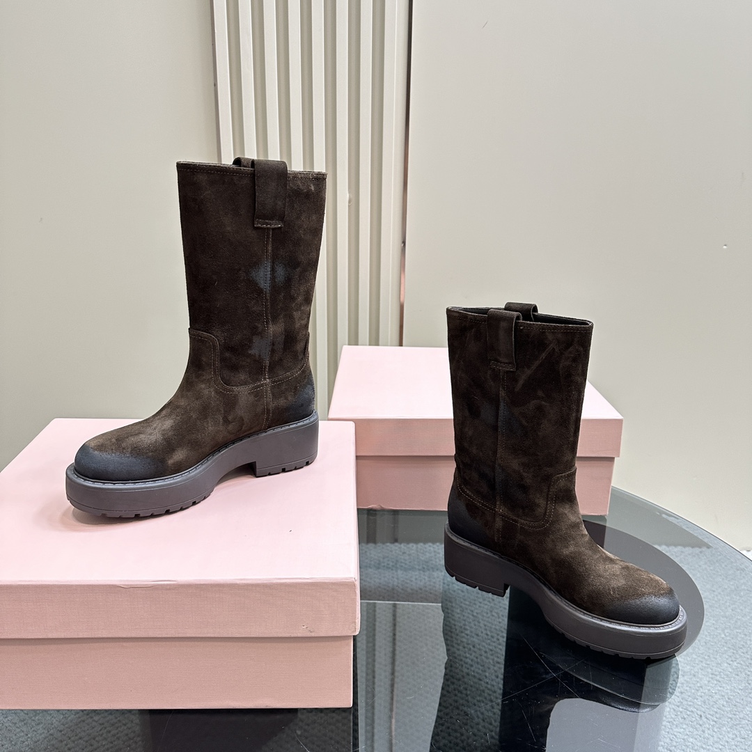 Miu Miu Suede Boots - DopestKickz