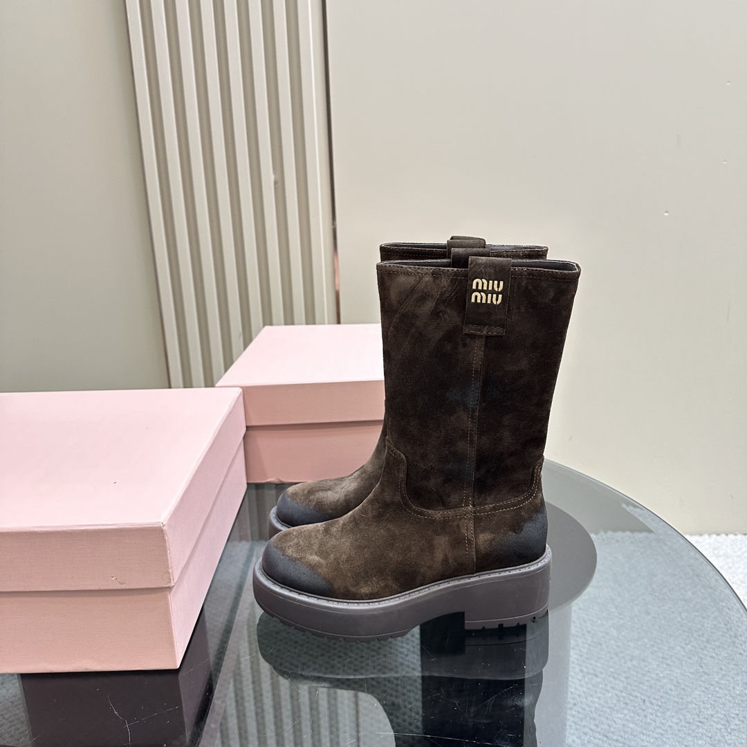 Miu Miu Suede Boots - DopestKickz