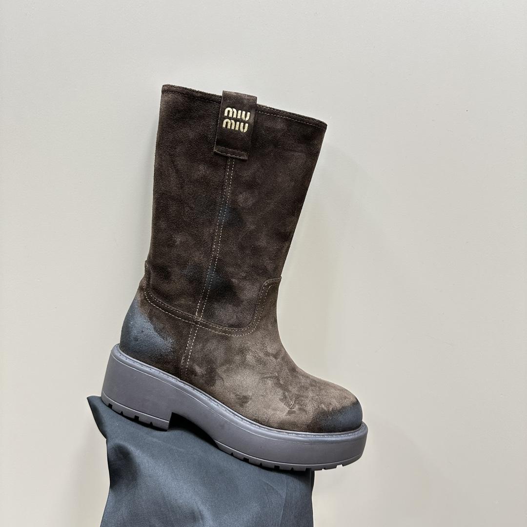 Miu Miu Suede Boots - DopestKickz
