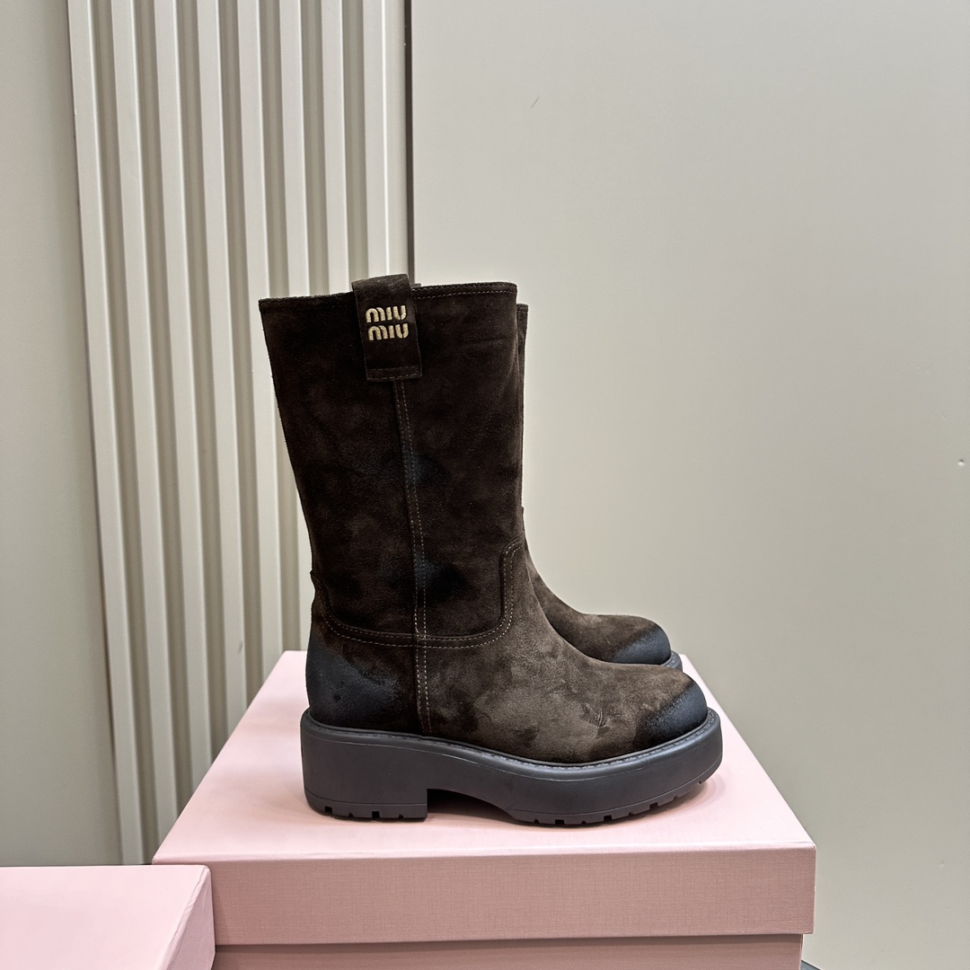 Miu Miu Suede Boots - DopestKickz