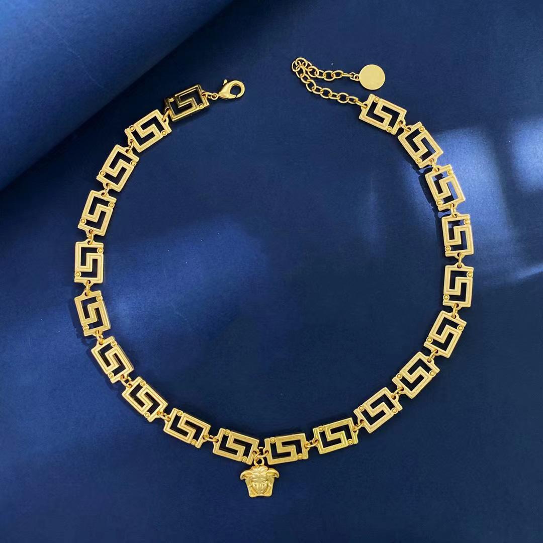 Versace Medusa Necklace - DopestKickz