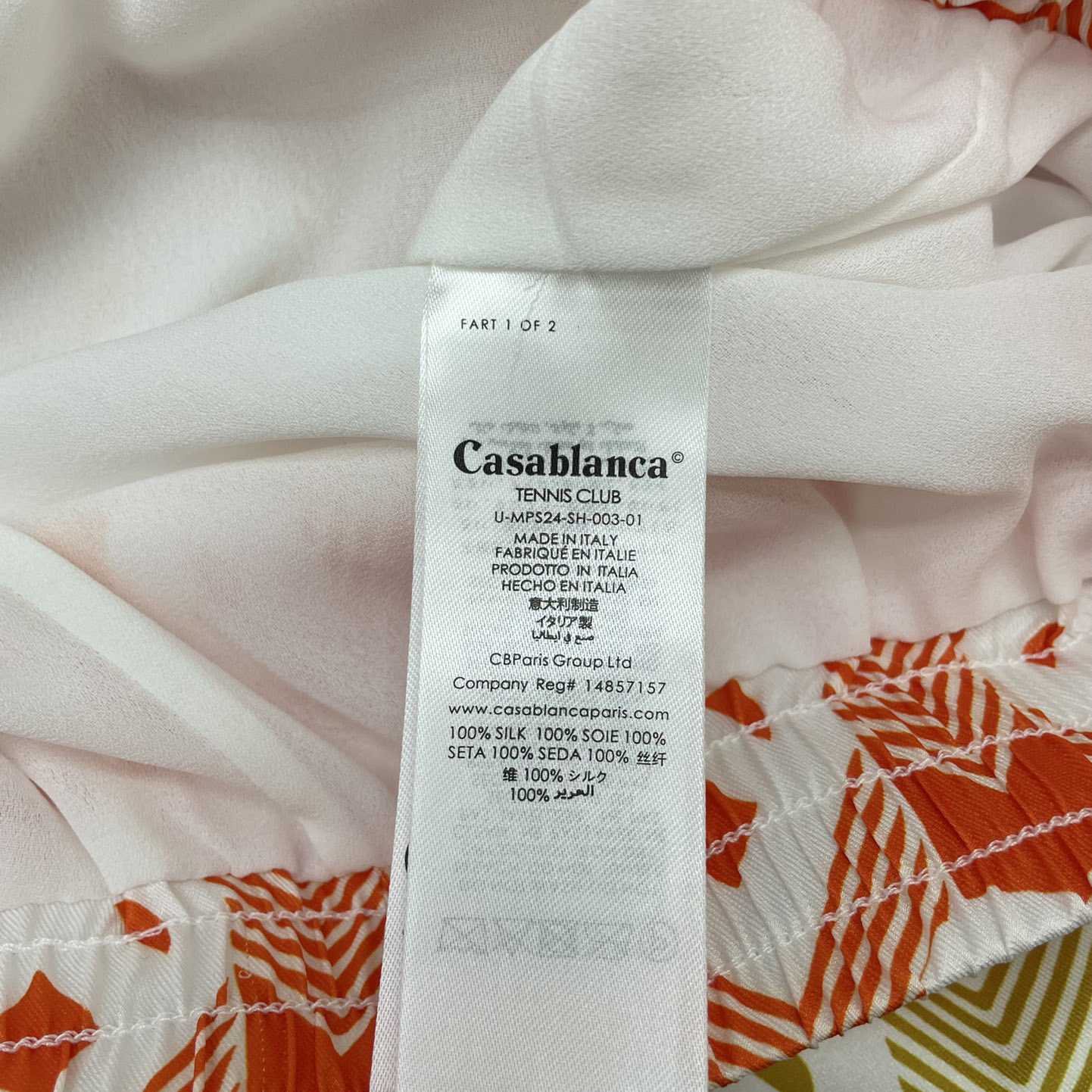 Casablanca Silk Shorts With Drawstring 'Heart Monogram Gradient'   CA3485 - DopestKickz
