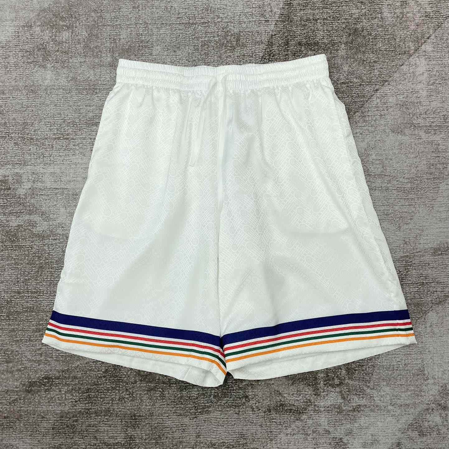 Casablanca Tennis Club Icon Silk Shorts   CA3481 - DopestKickz