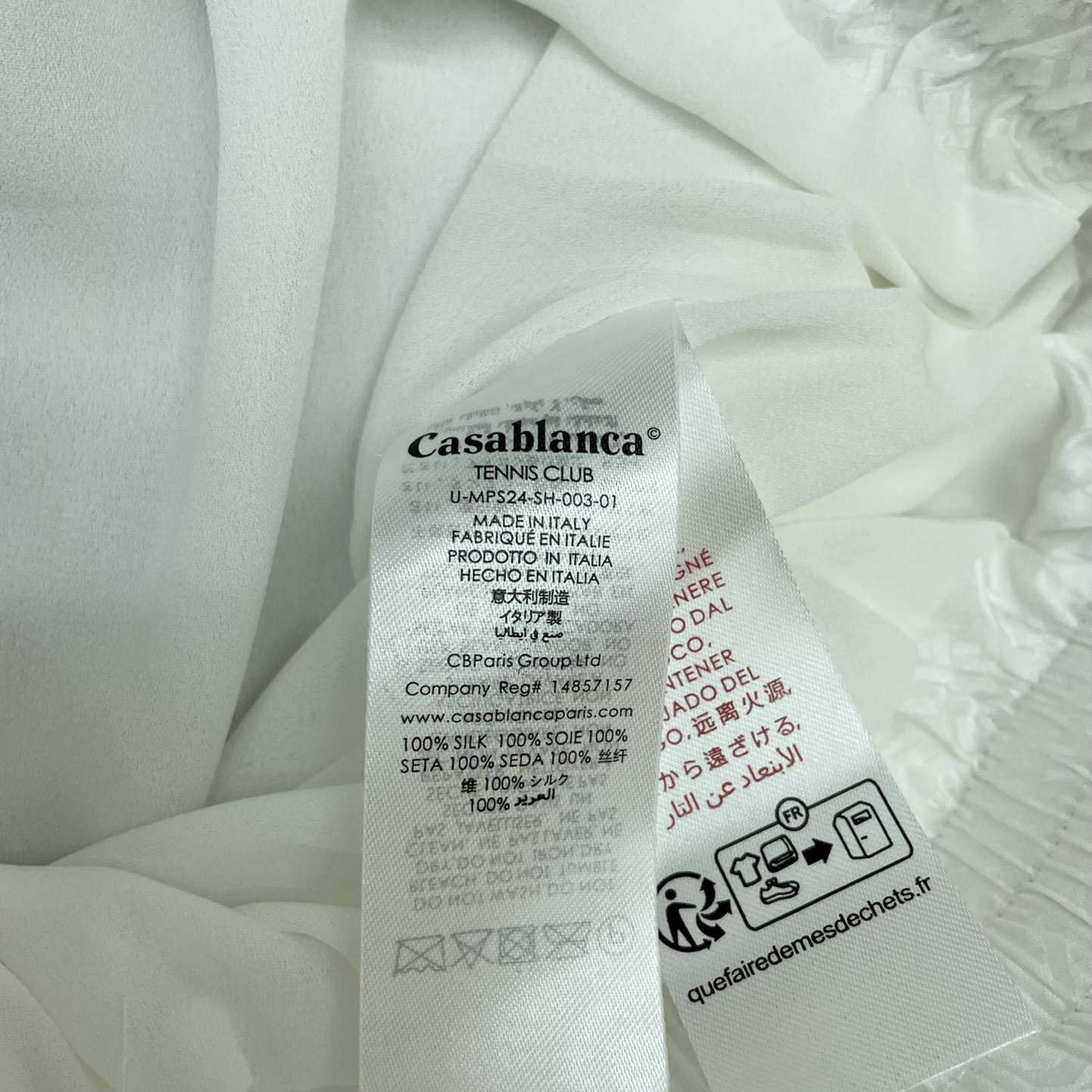 Casablanca Tennis Club Icon Silk Shorts   CA3481 - DopestKickz