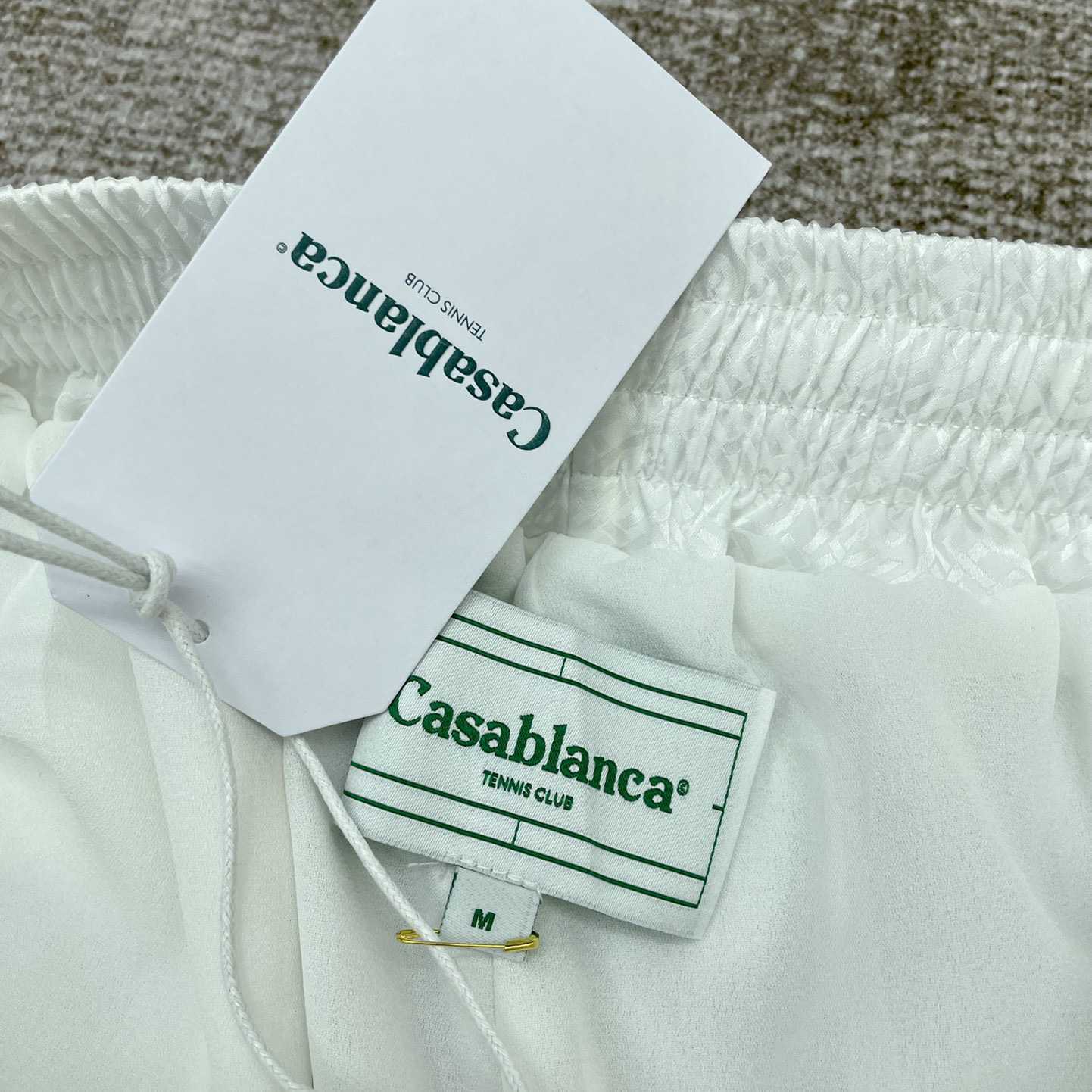 Casablanca Tennis Club Icon Silk Shorts   CA3481 - DopestKickz