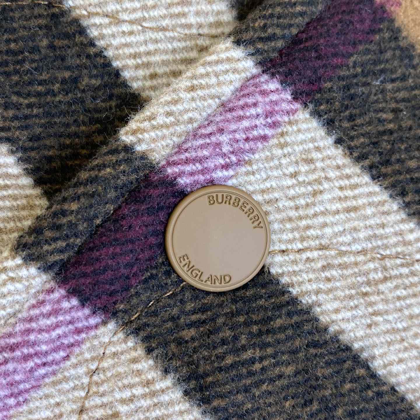 Burberry Check Wool Blend Bomber Jacket - DopestKickz