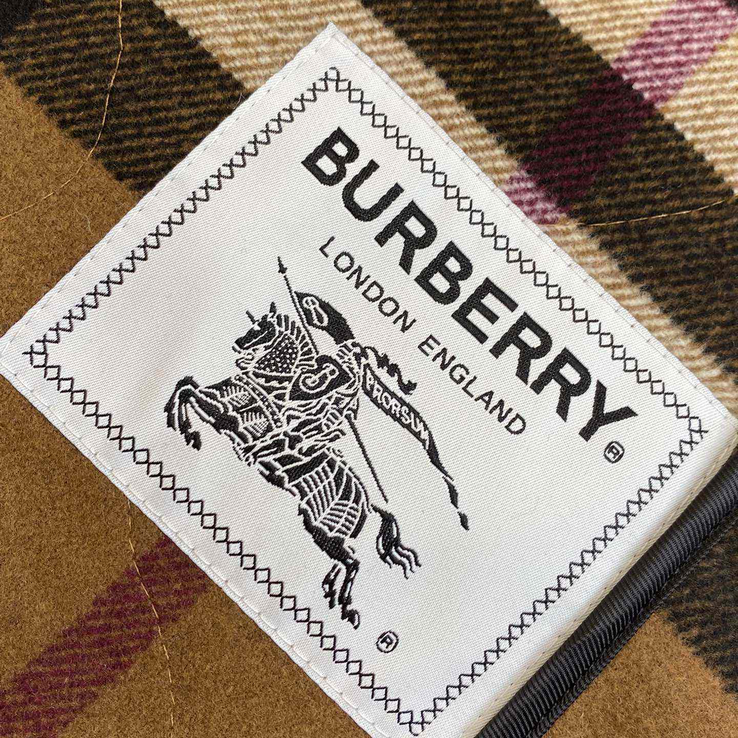 Burberry Check Wool Blend Bomber Jacket - DopestKickz