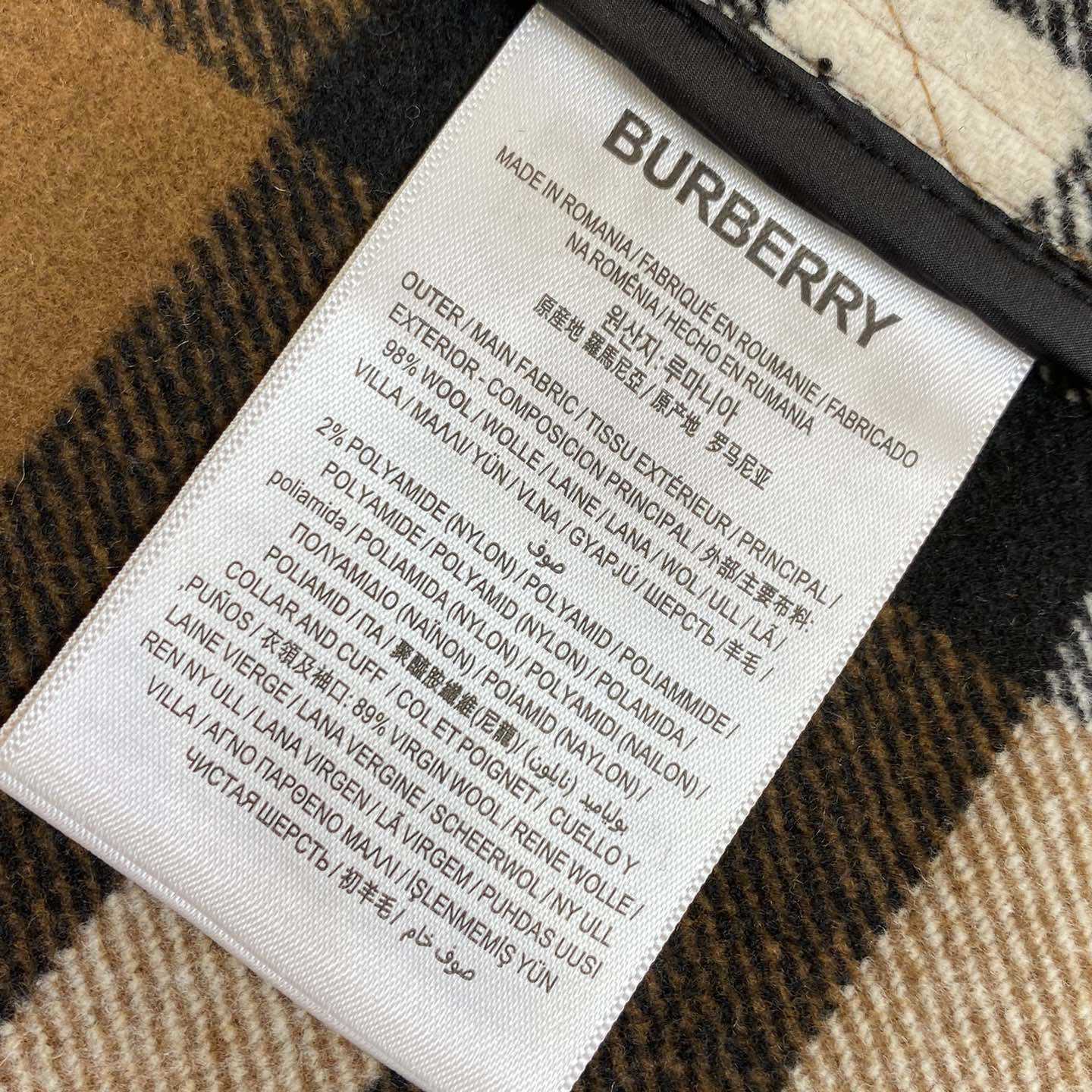 Burberry Check Wool Blend Bomber Jacket - DopestKickz