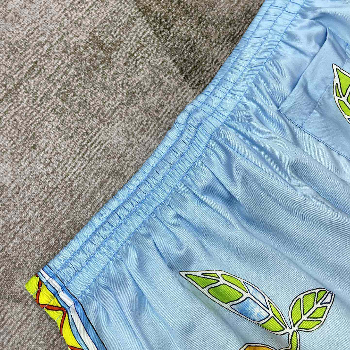 Casablanca Silk Shorts With Drawstrings    CA3487 - DopestKickz