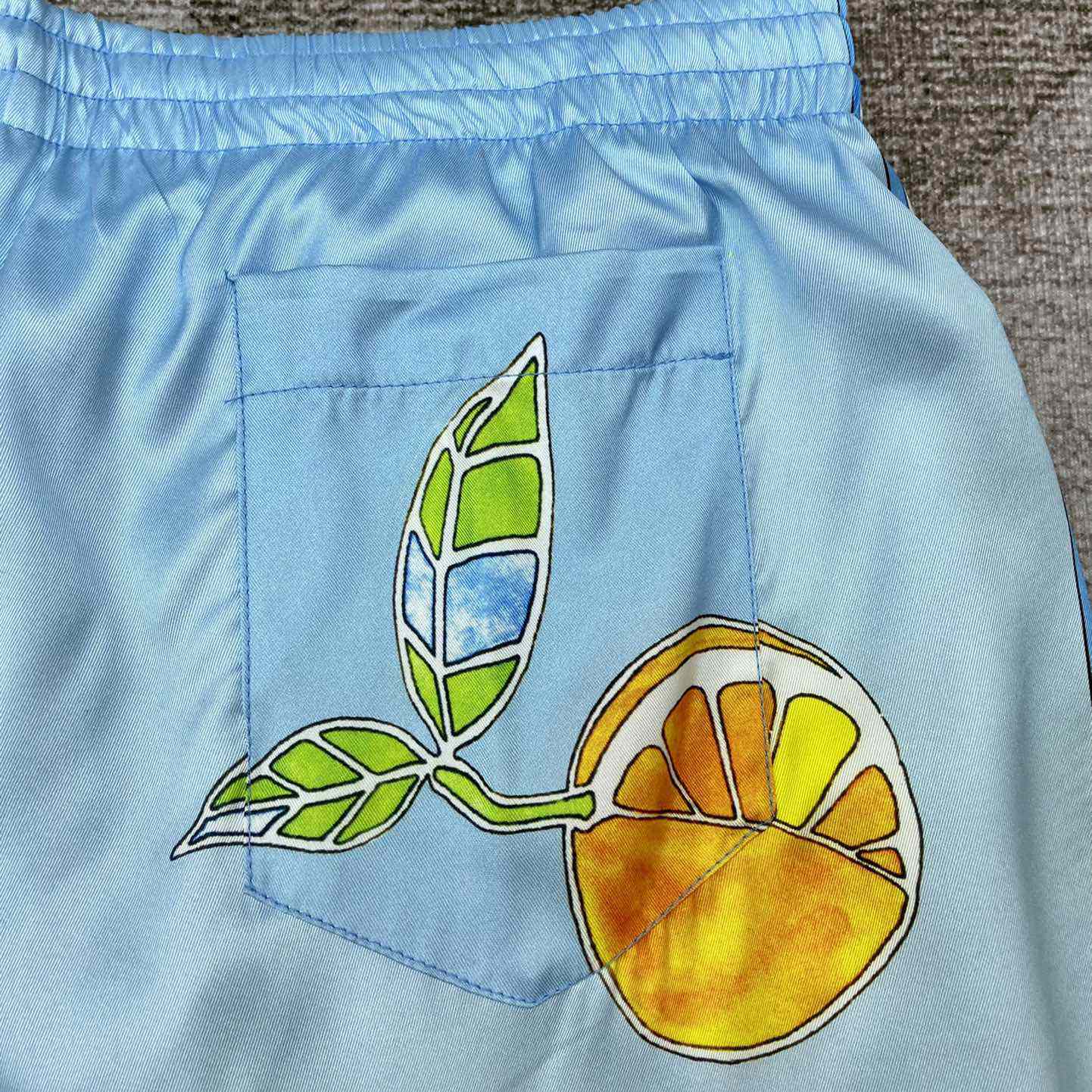 Casablanca Silk Shorts With Drawstrings    CA3487 - DopestKickz