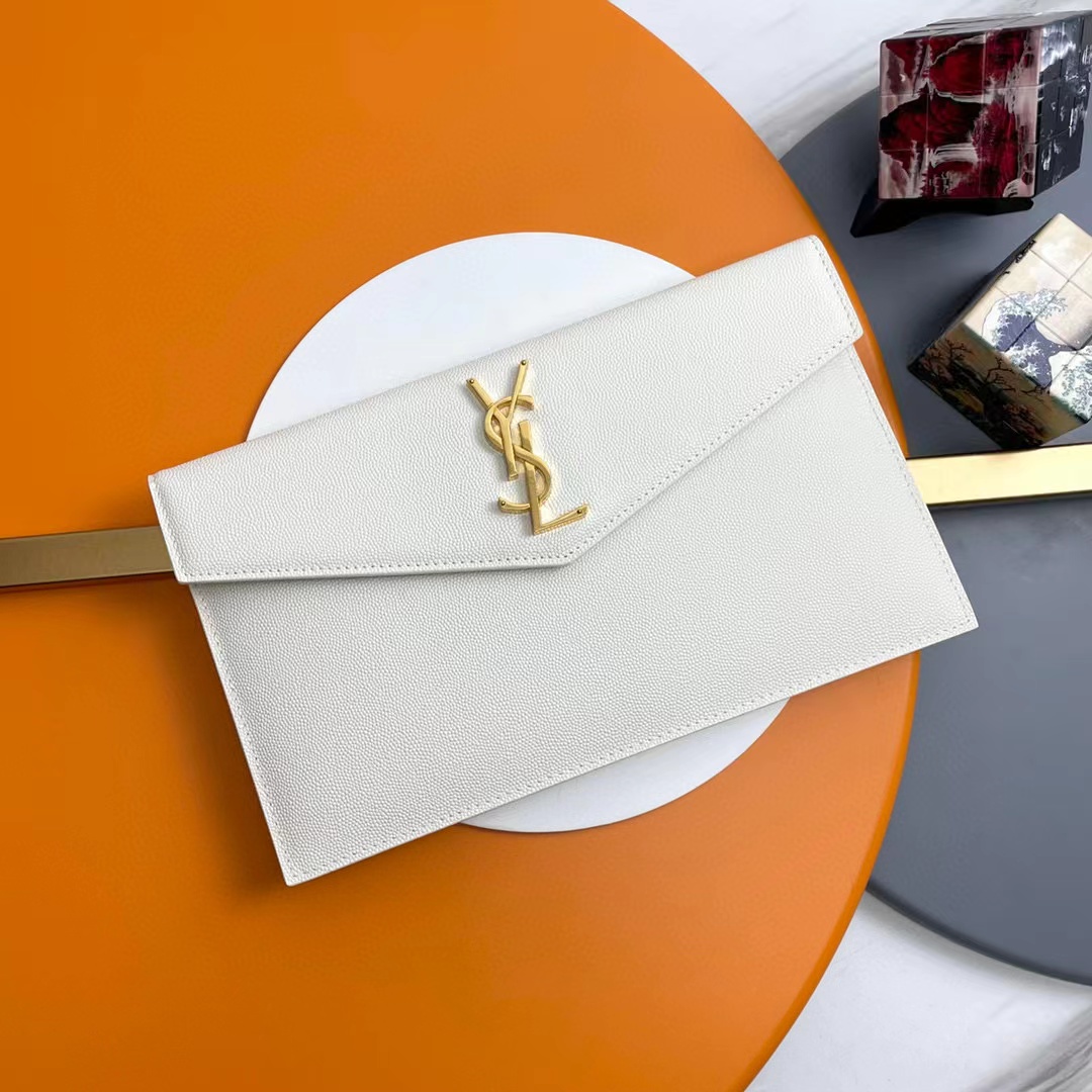 Saint Laurent Medium Monogram Clutch   - DopestKickz