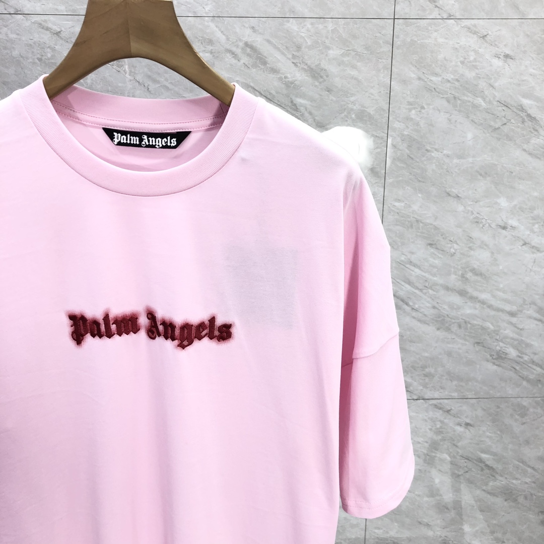 Palm Angels Neon Logo T-Shirt  - DopestKickz