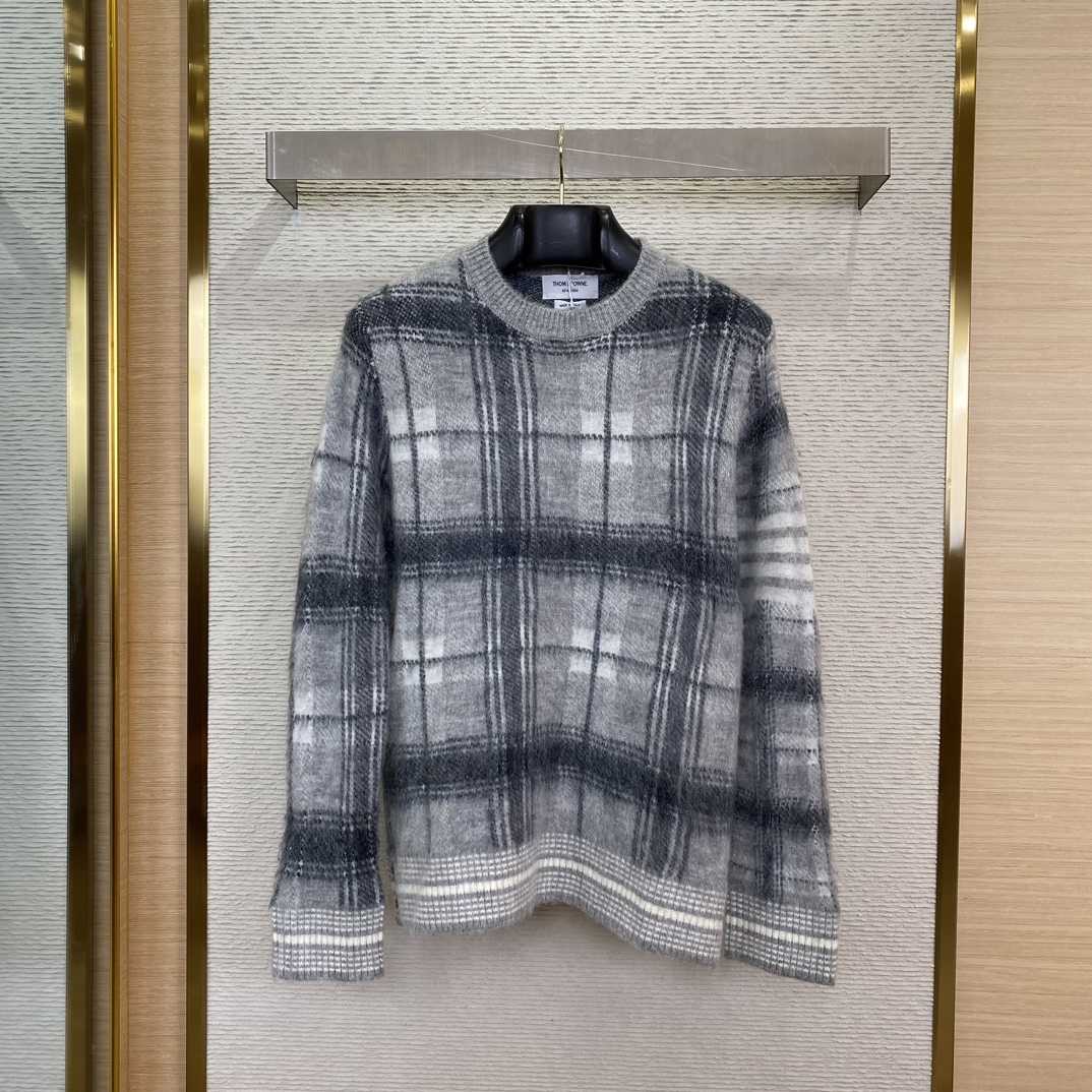 Thom Browne Jacquard-knit Mohair-blend Sweater - DopestKickz