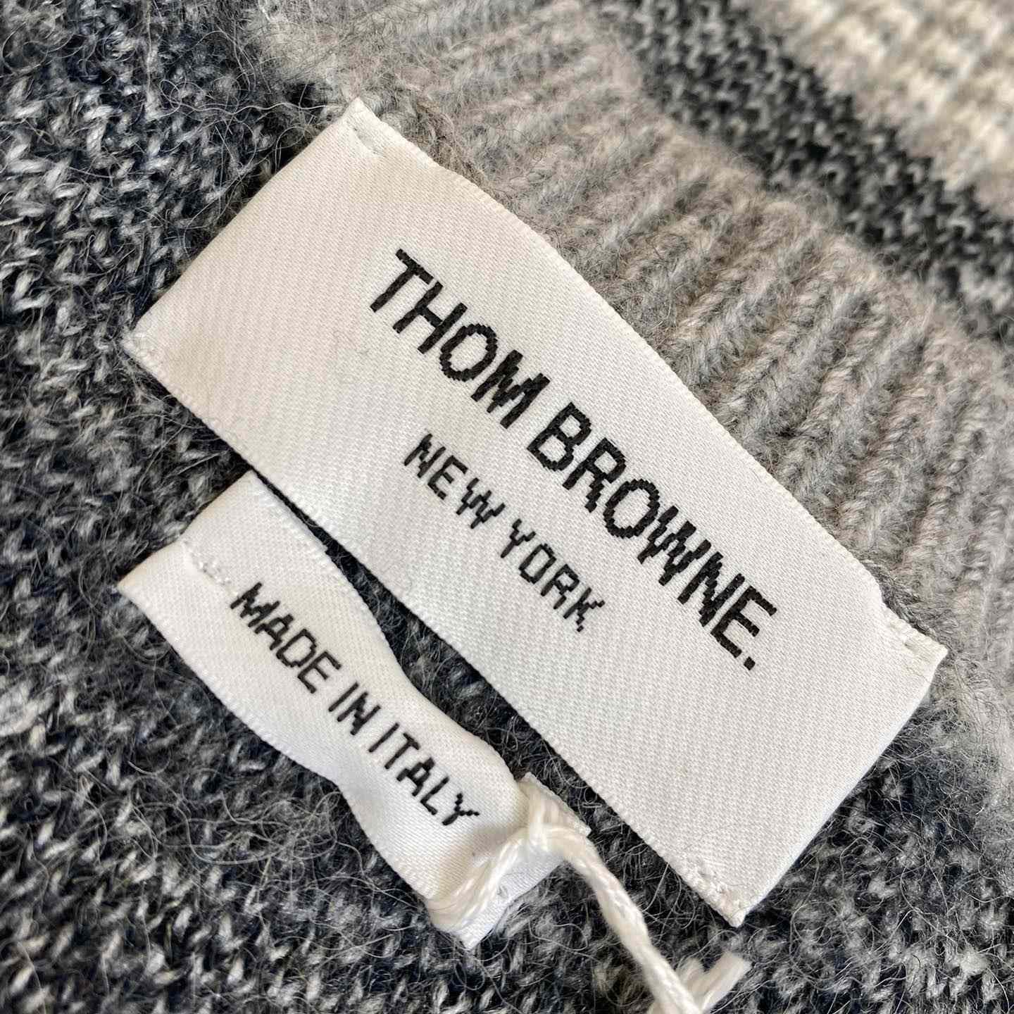 Thom Browne Jacquard-knit Mohair-blend Sweater - DopestKickz