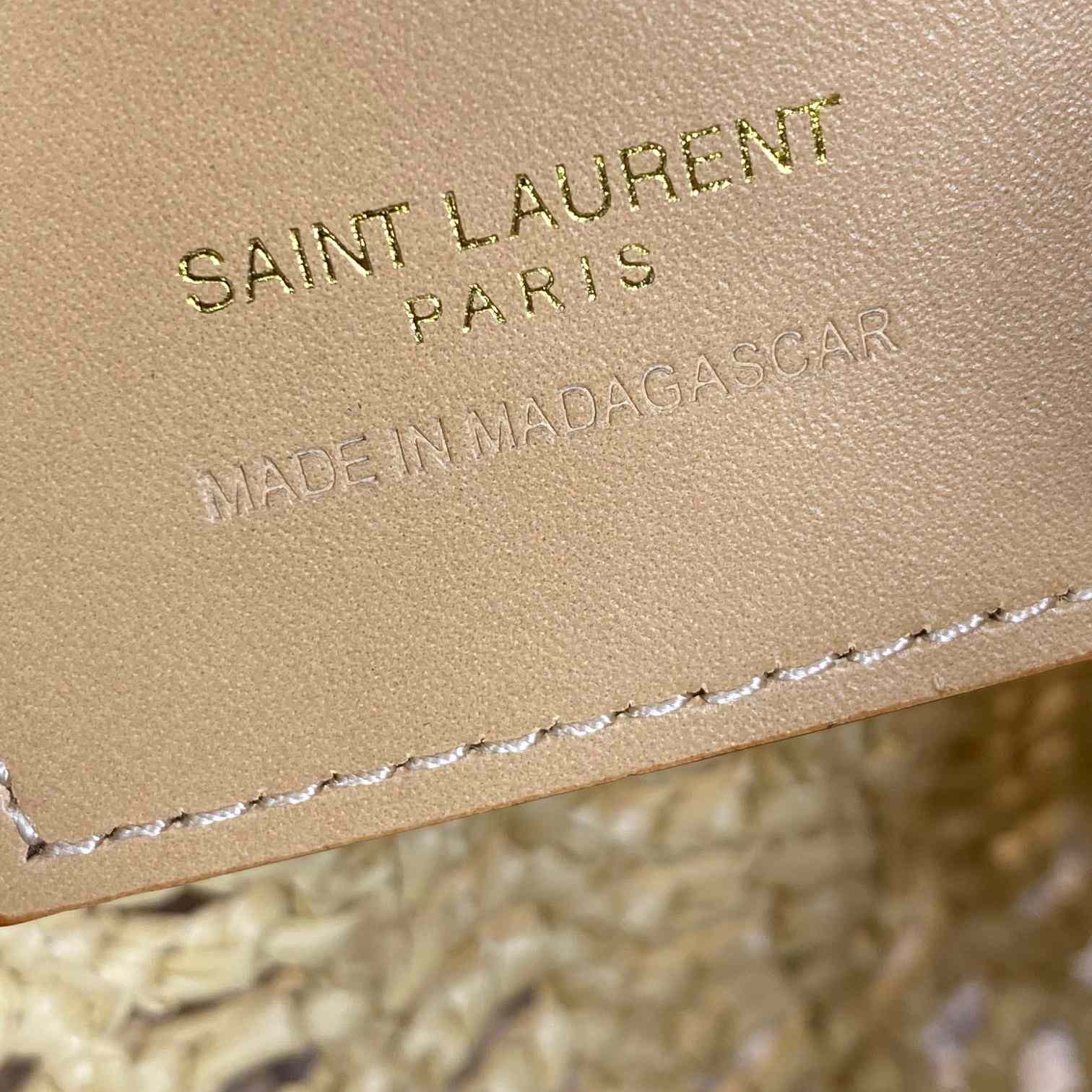 Saint Laurent Oxalis In Raffia Crochet And Leather - DopestKickz