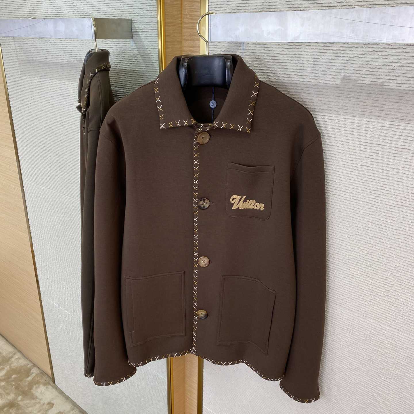 Louis Vuitton Embroidered Cotton Workwear Jacket & Drawstring Pants - DopestKickz