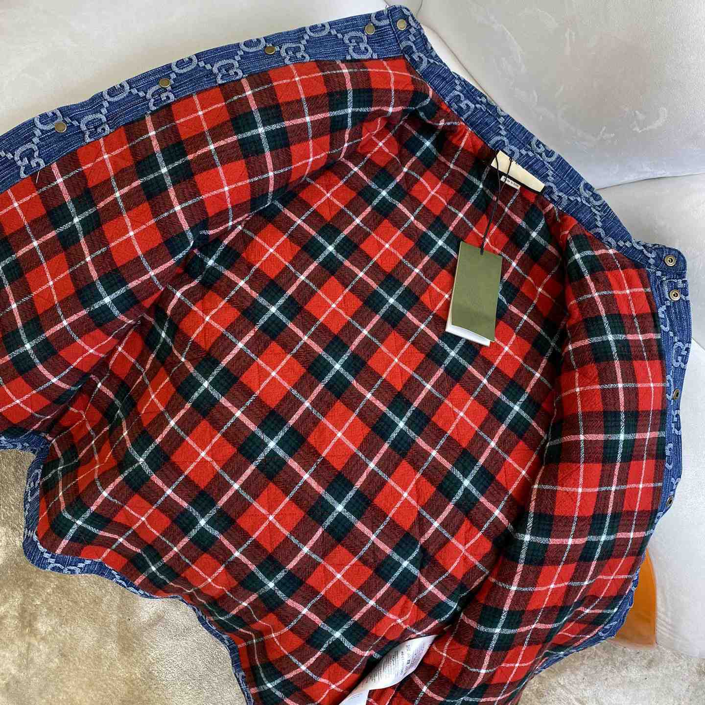 Gucci GG Jacquard Denim Shirt - DopestKickz