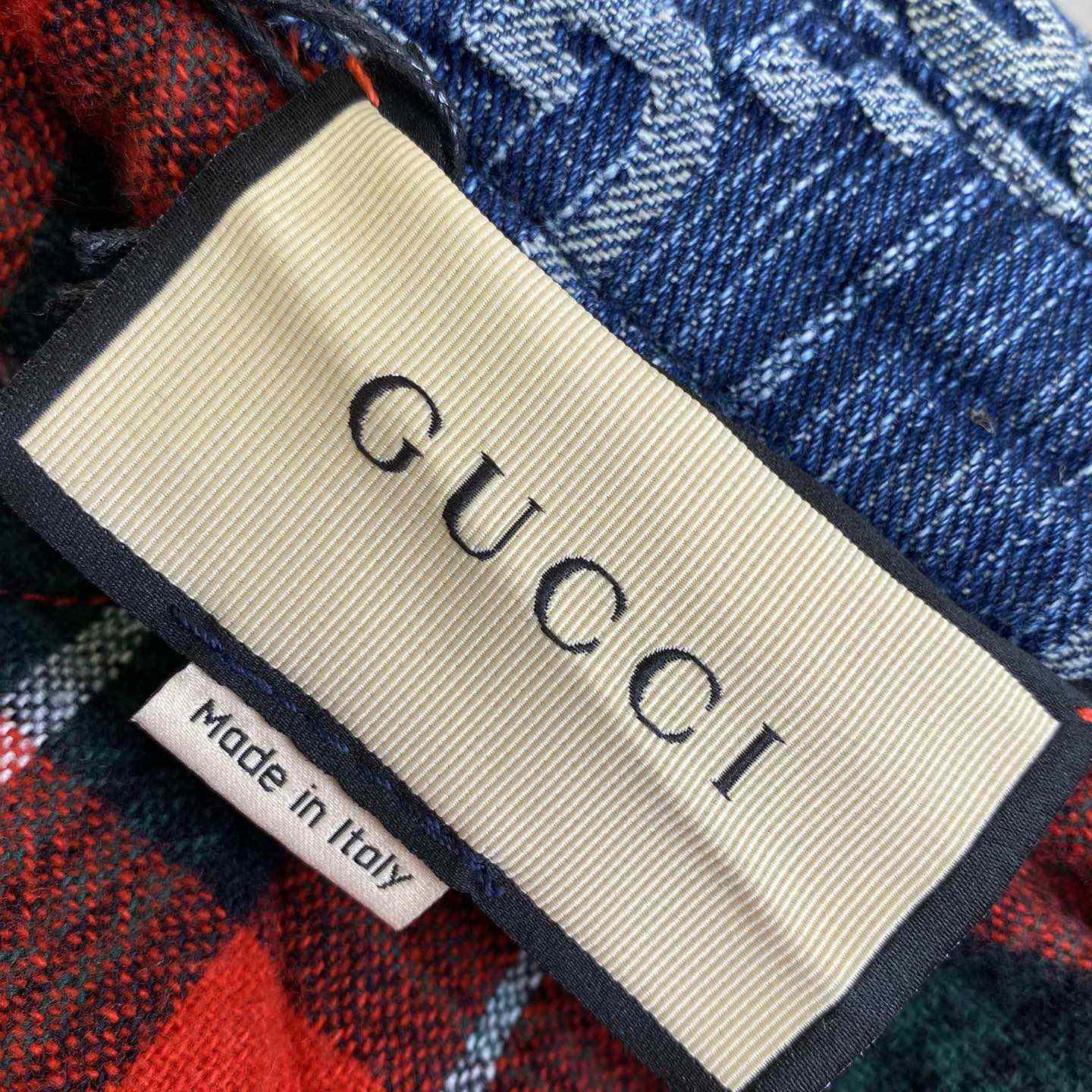 Gucci GG Jacquard Denim Shirt - DopestKickz