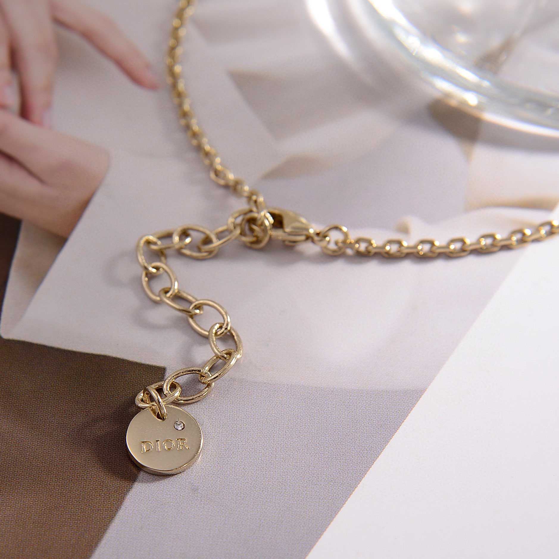 Dior Petit CD Treasure Necklace - DopestKickz