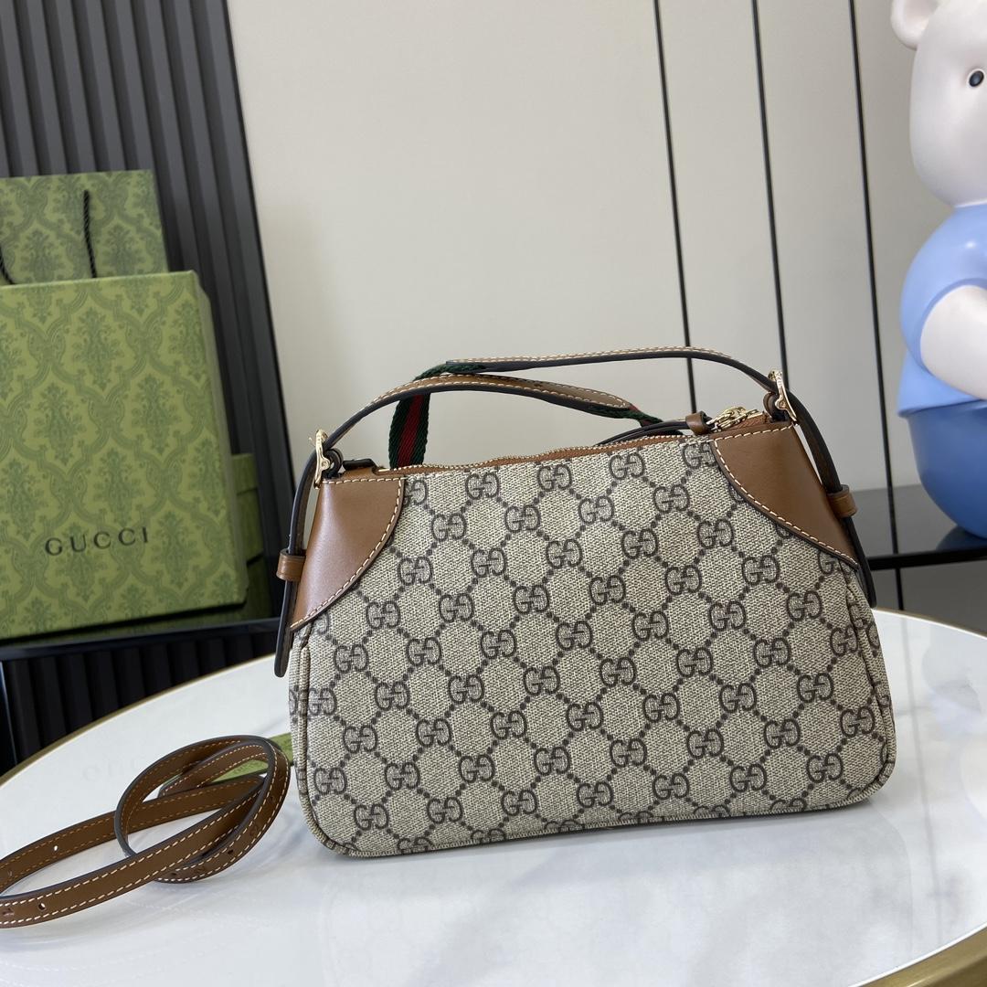 Gucci GG Emblem Small Shoulder Bag - DopestKickz