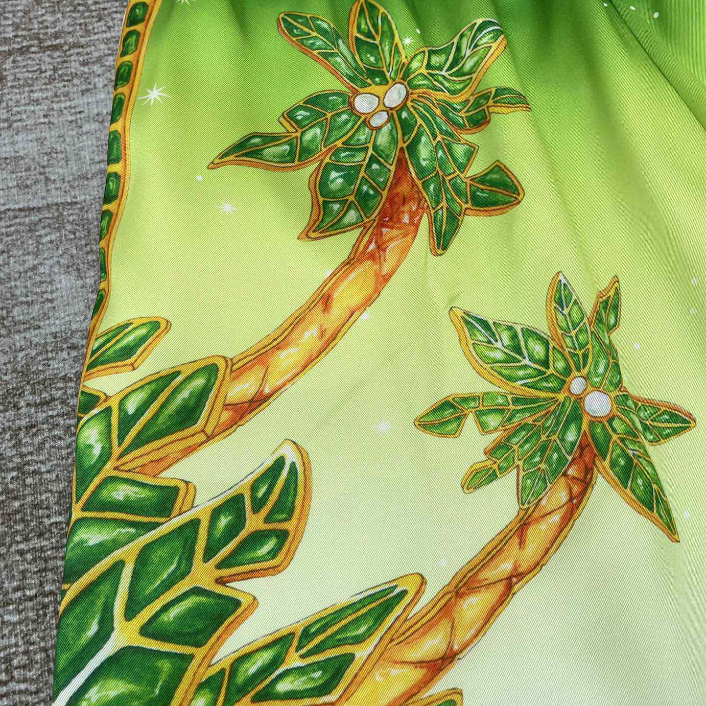 Casablanca Joyaux D'Afrique Satin Shorts   CA3509 - DopestKickz