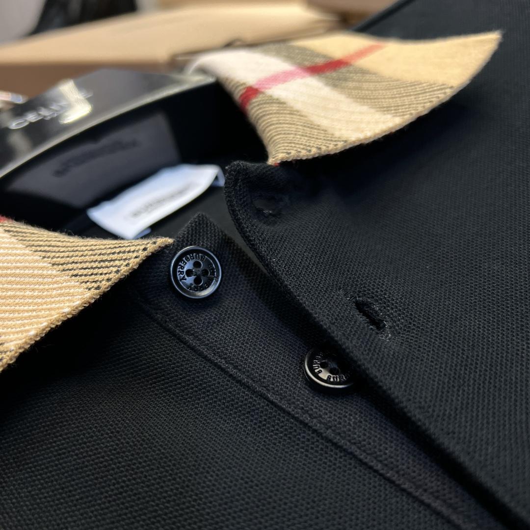 Burberry Check Collar Cotton Polo Shirt - DopestKickz