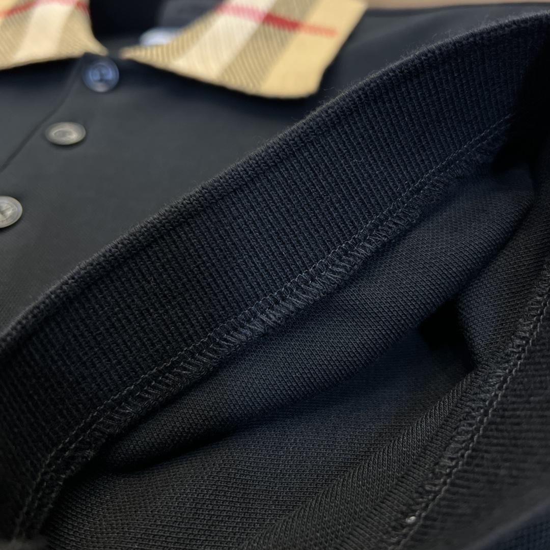 Burberry Check Collar Cotton Polo Shirt - DopestKickz