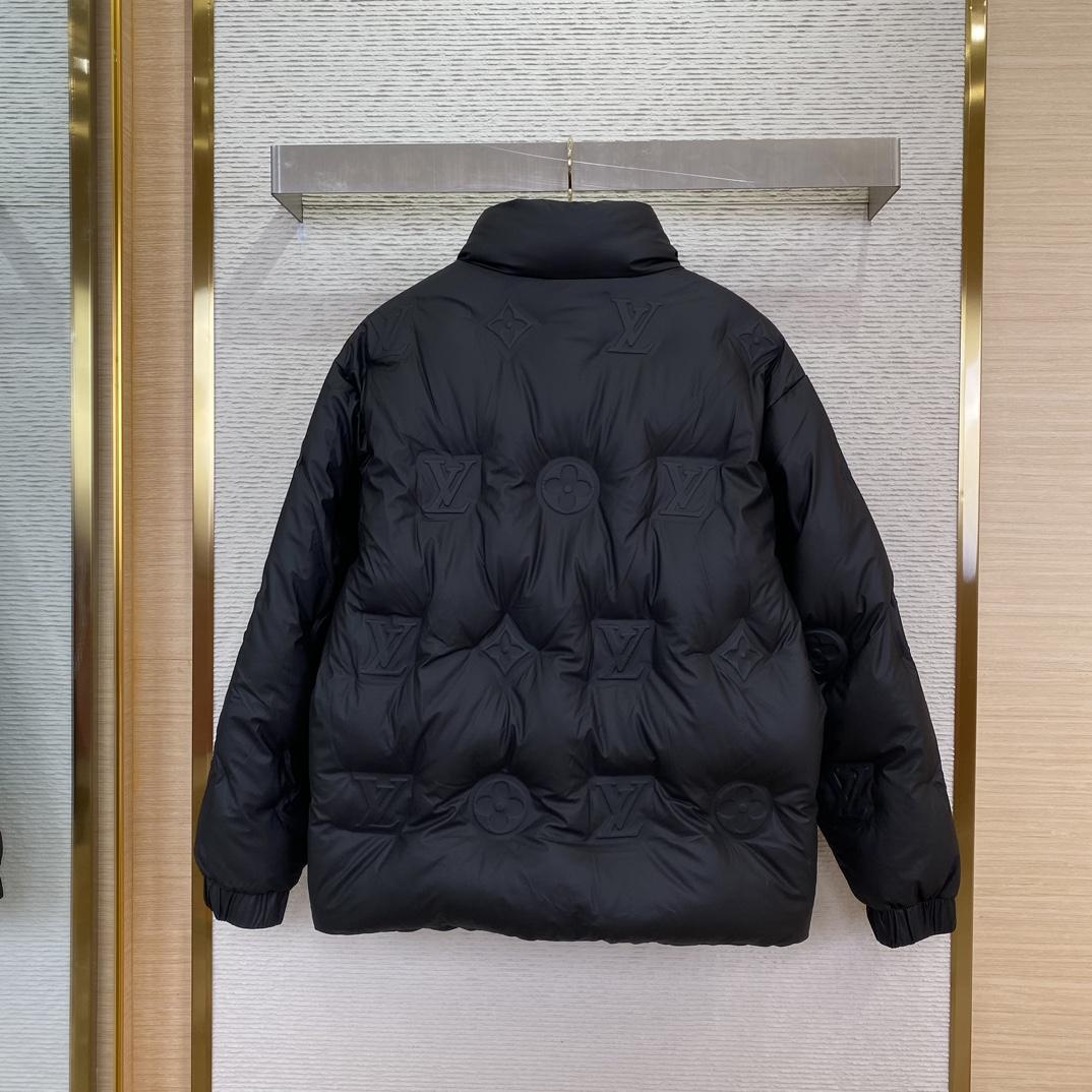 Louis Vuitton Monogram Leather Hooded Down Jacket             1AATKN              - DopestKickz