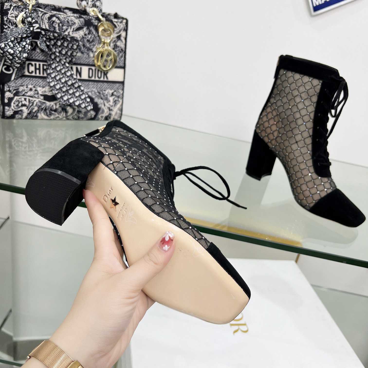 Dior Naughtily-D Heeled Ankle Boot - DopestKickz