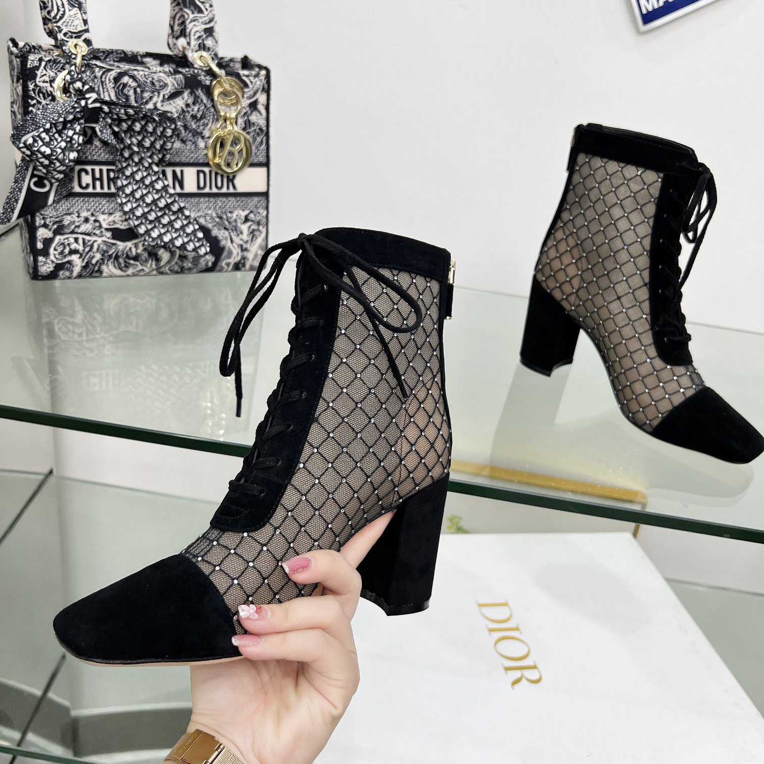 Dior Naughtily-D Heeled Ankle Boot - DopestKickz