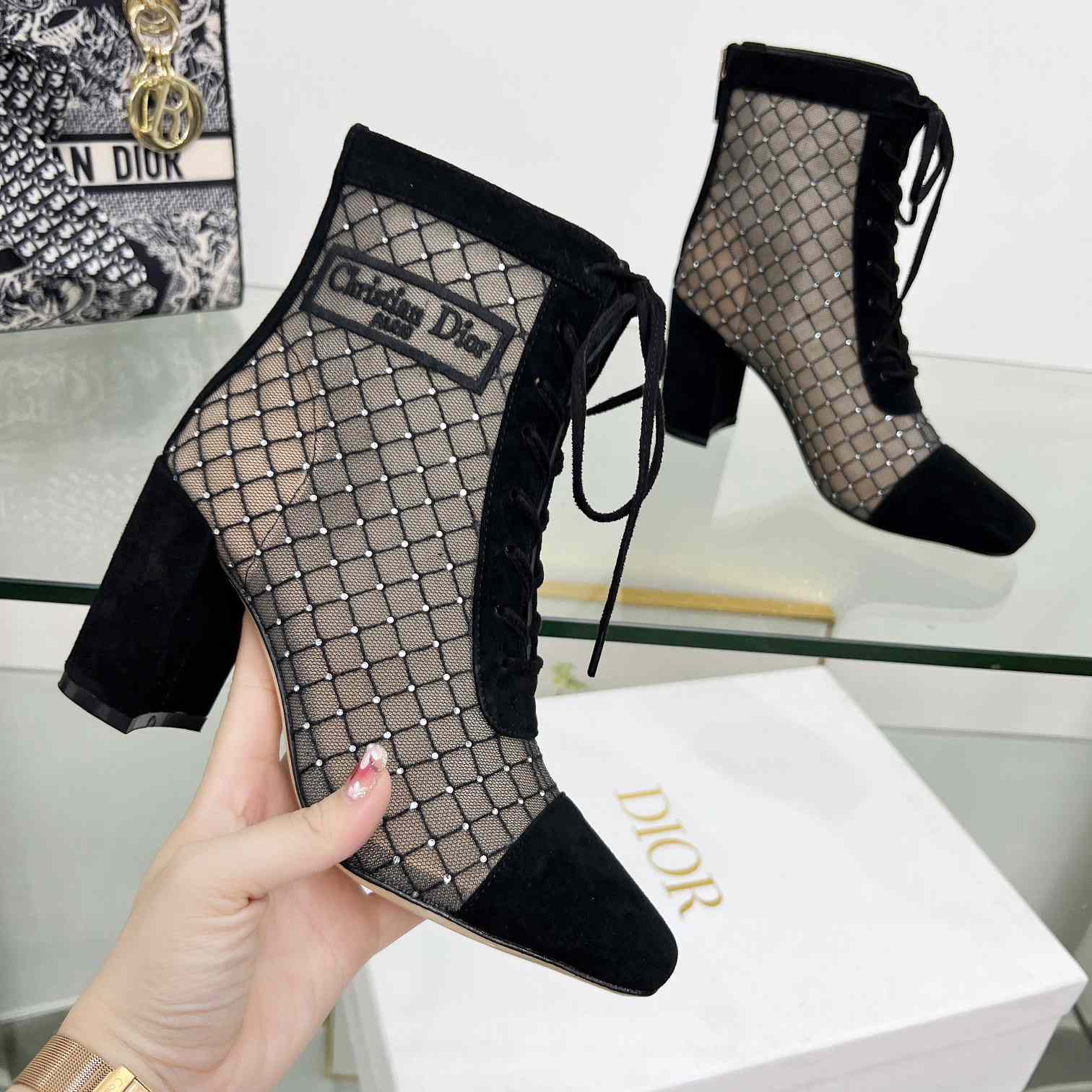 Dior Naughtily-D Heeled Ankle Boot - DopestKickz