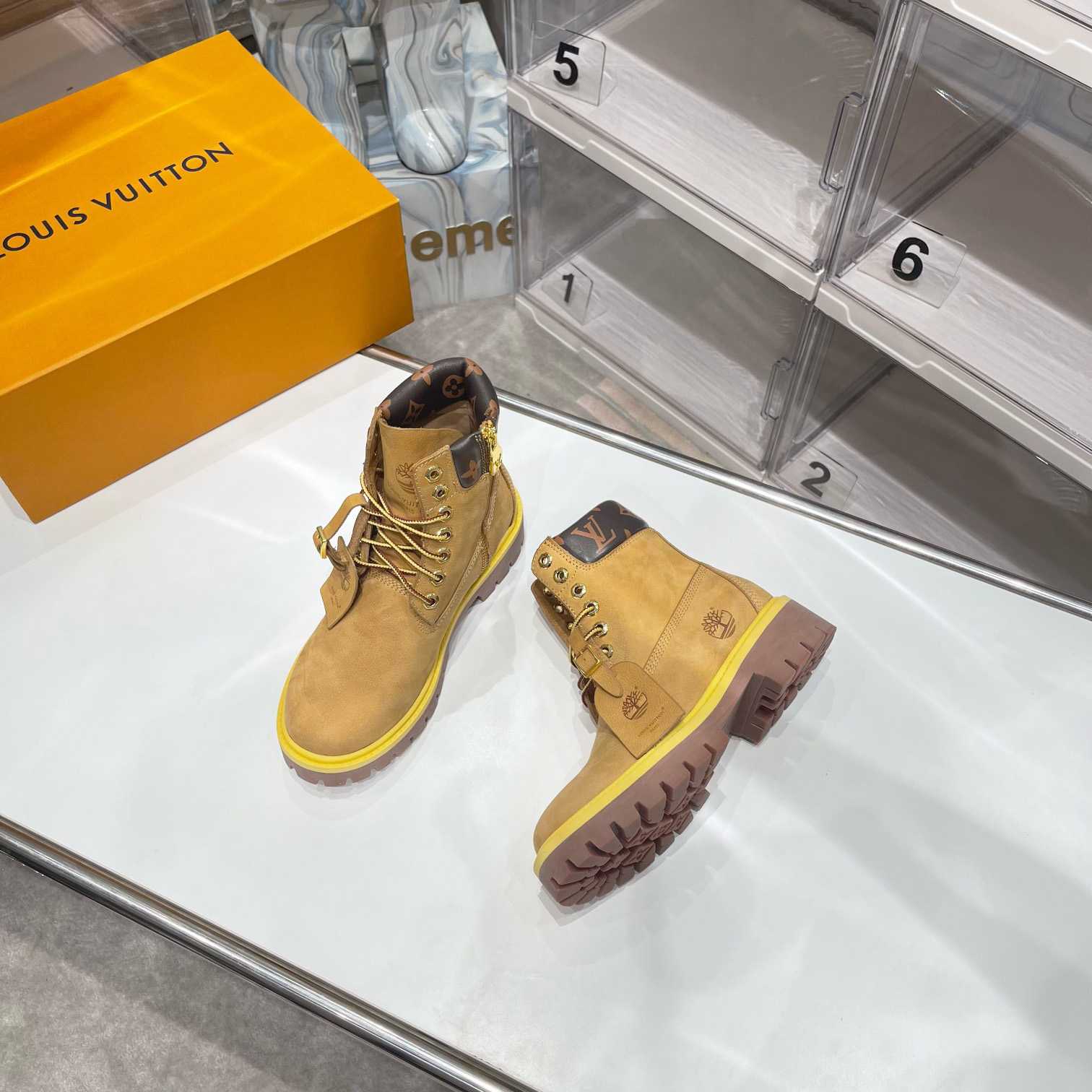 Louis Vuitton x 6 Inch Ankle Boot 'Wheat' - DopestKickz