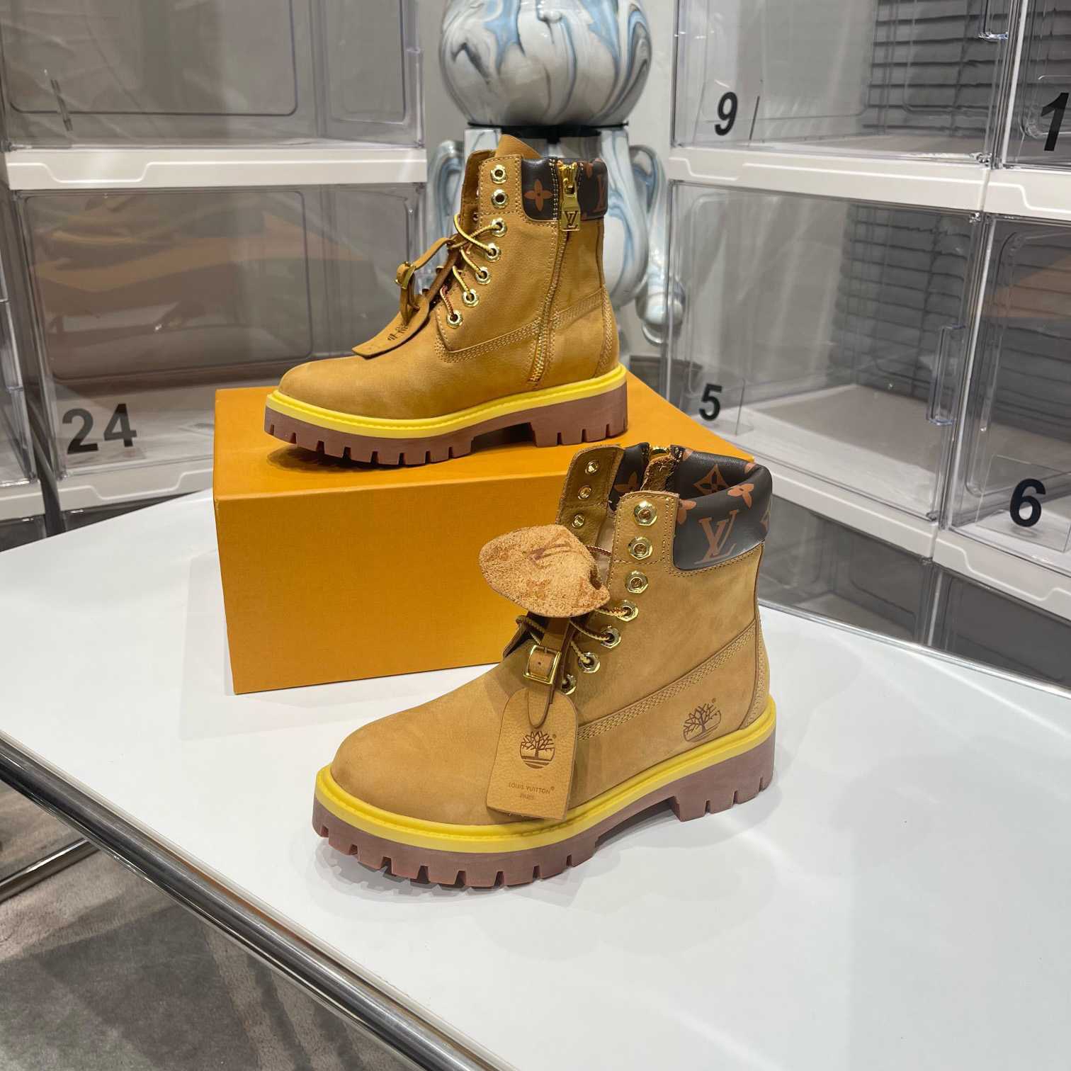 Louis Vuitton x 6 Inch Ankle Boot 'Wheat' - DopestKickz