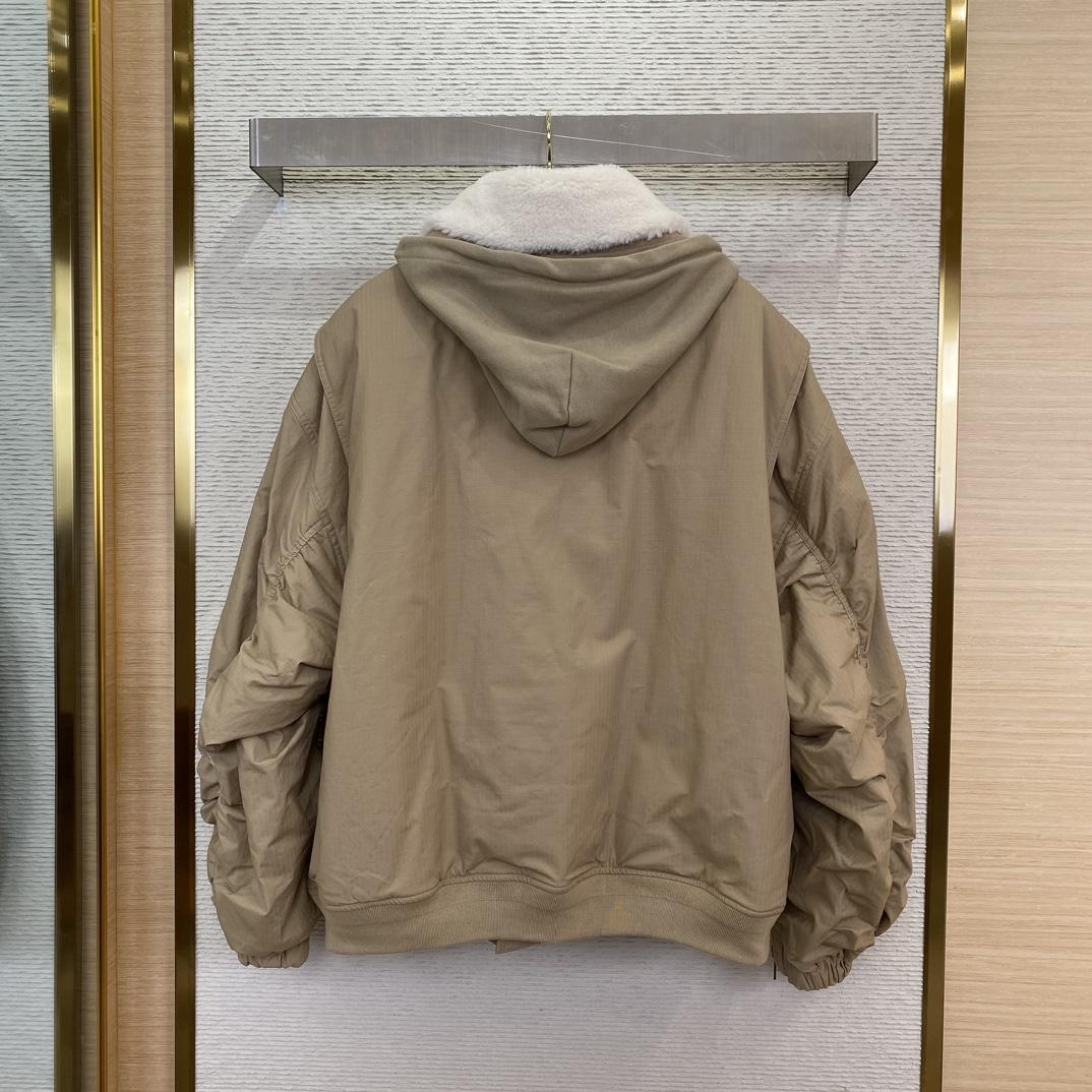 Balenciaga Hooded Bomber Jacket - DopestKickz