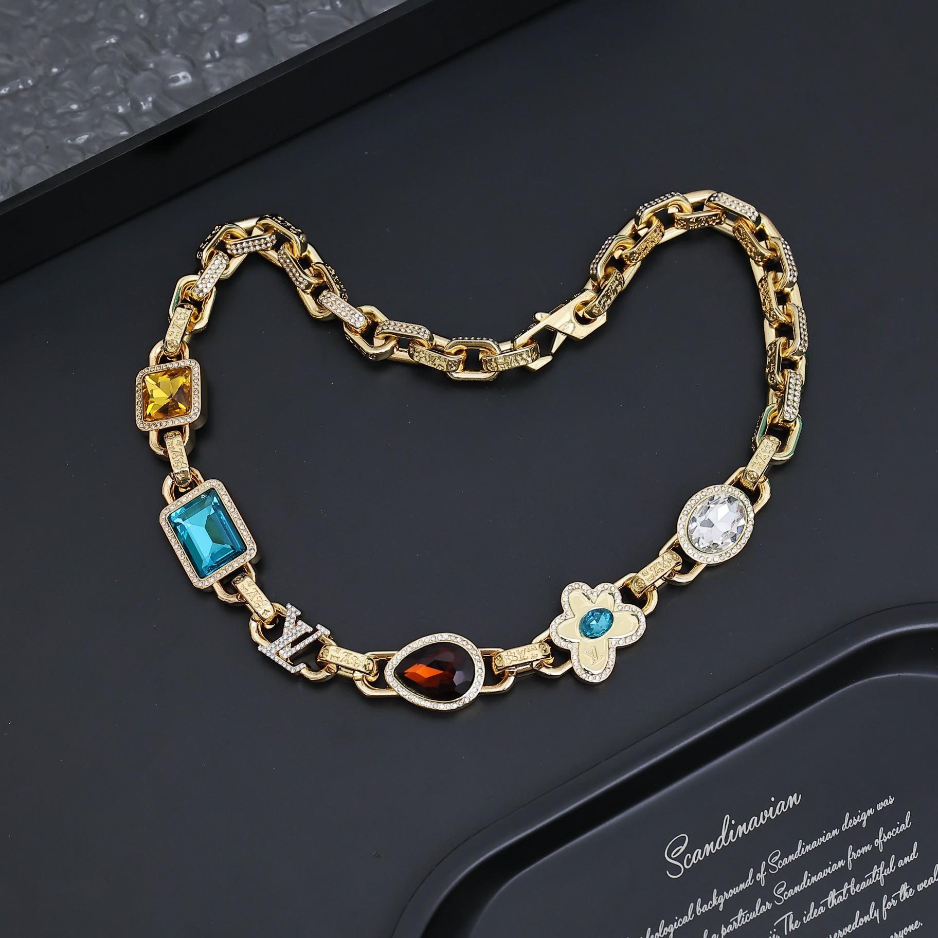 Louis Vuitton Paradise Stone Necklace  M01875 - DopestKickz