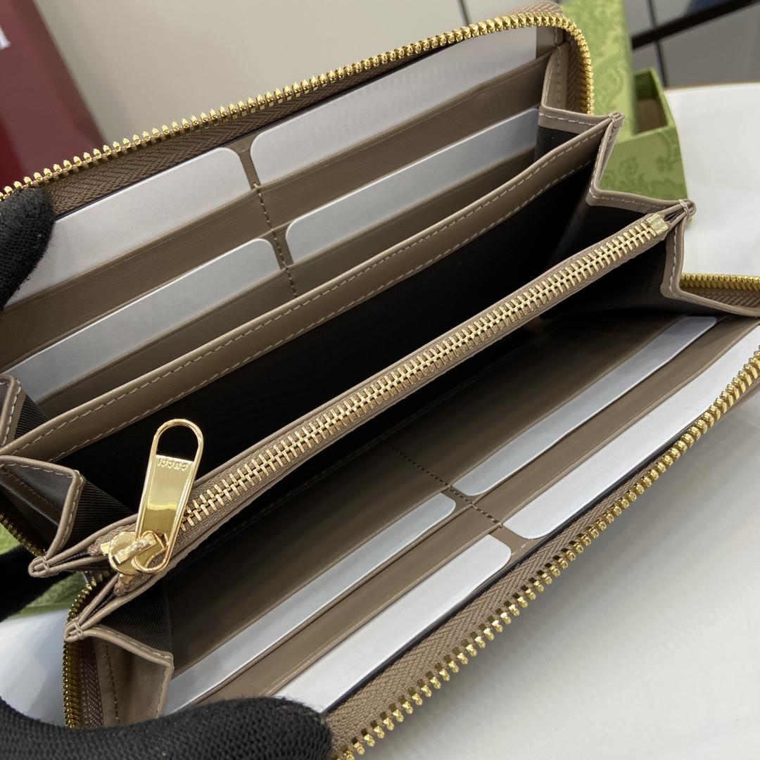 Gucci Zip-around Wallet With GG Shadow - DopestKickz