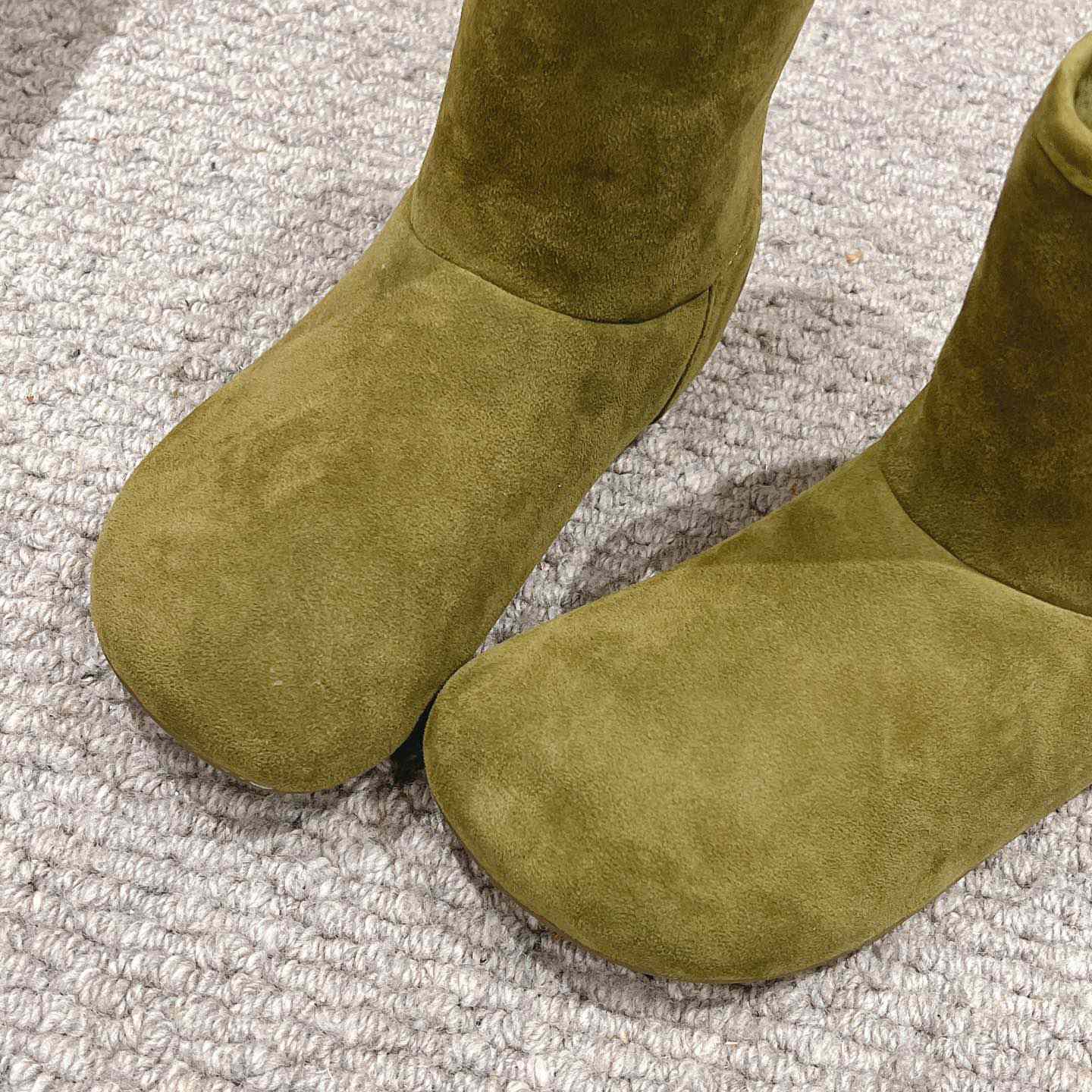 Loewe Lago Boot In Suede And Shearling - DopestKickz