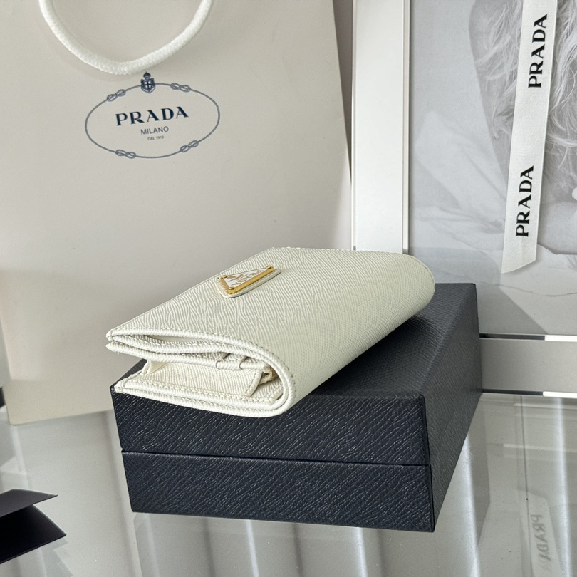Prada Saffiano Leather Wallet    11.2x8.5cm - DopestKickz