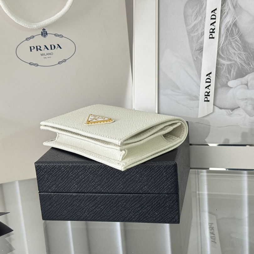 Prada Saffiano Leather Wallet    11.2x8.5cm - DopestKickz