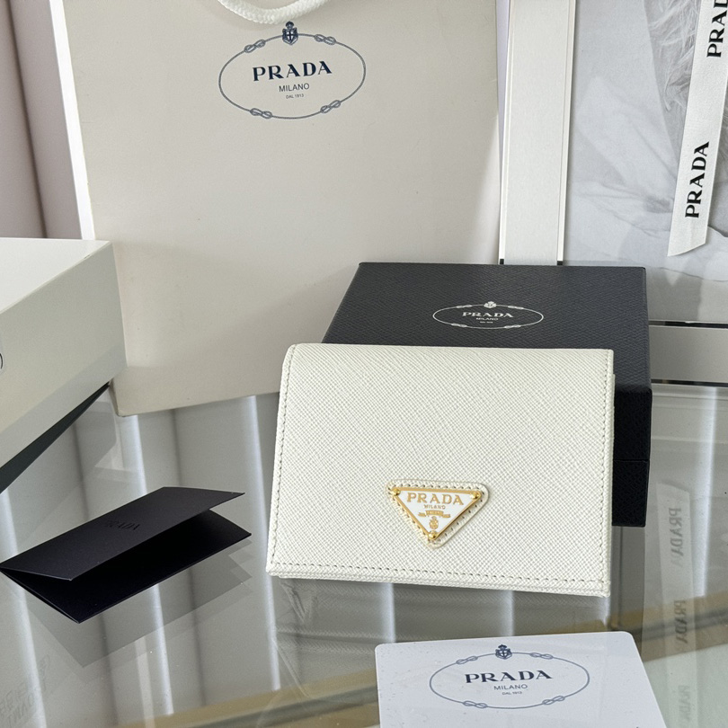 Prada Saffiano Leather Wallet    11.2x8.5cm - DopestKickz