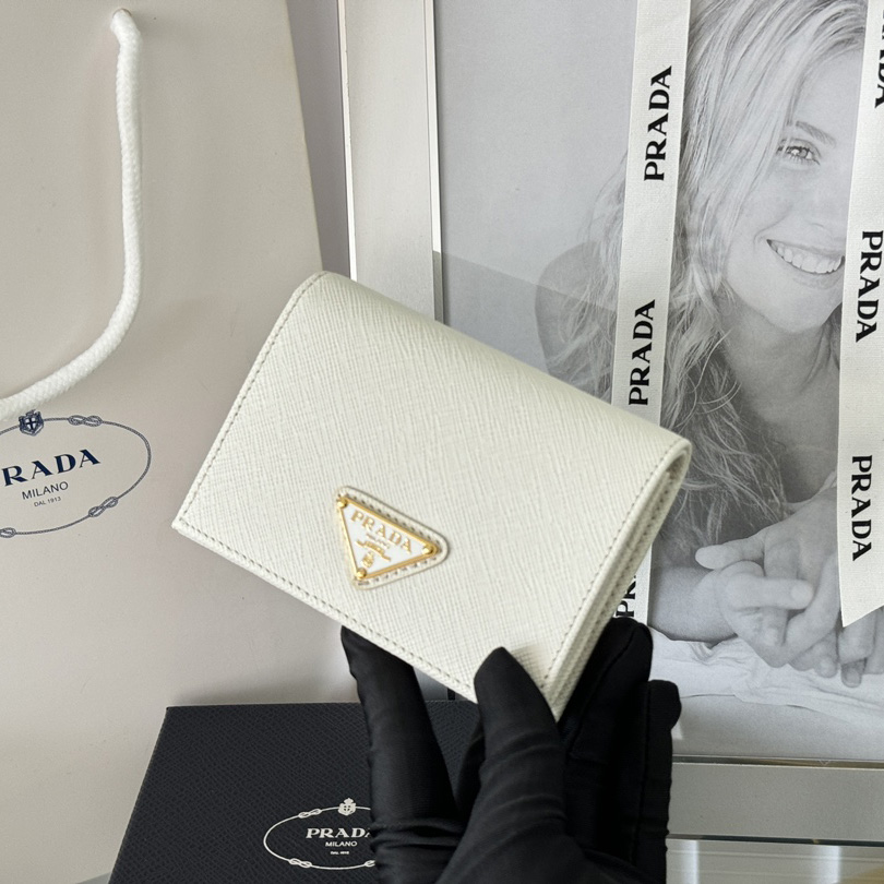 Prada Saffiano Leather Wallet    11.2x8.5cm - DopestKickz