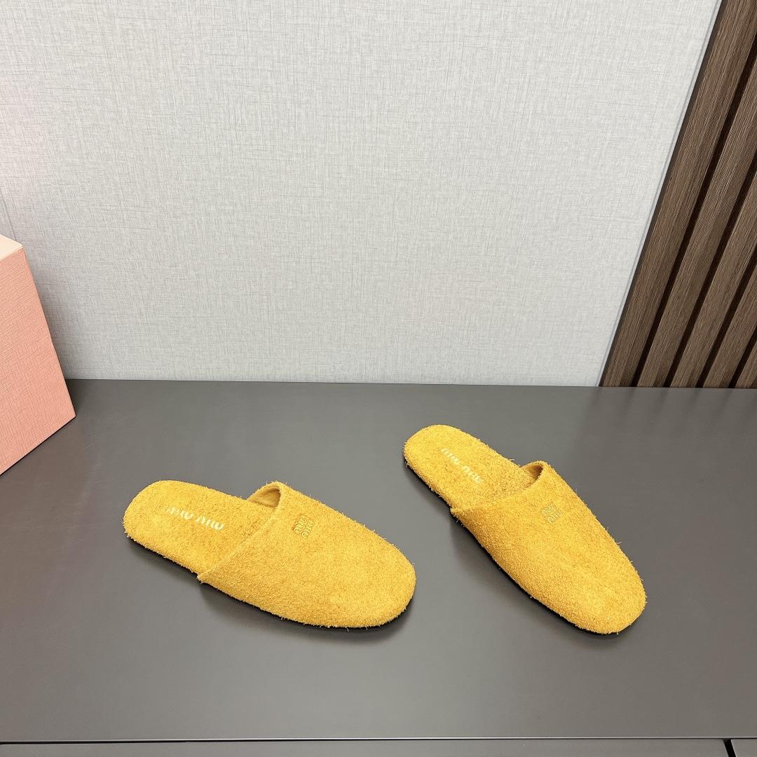Miu Miu Suede Slippers - DopestKickz
