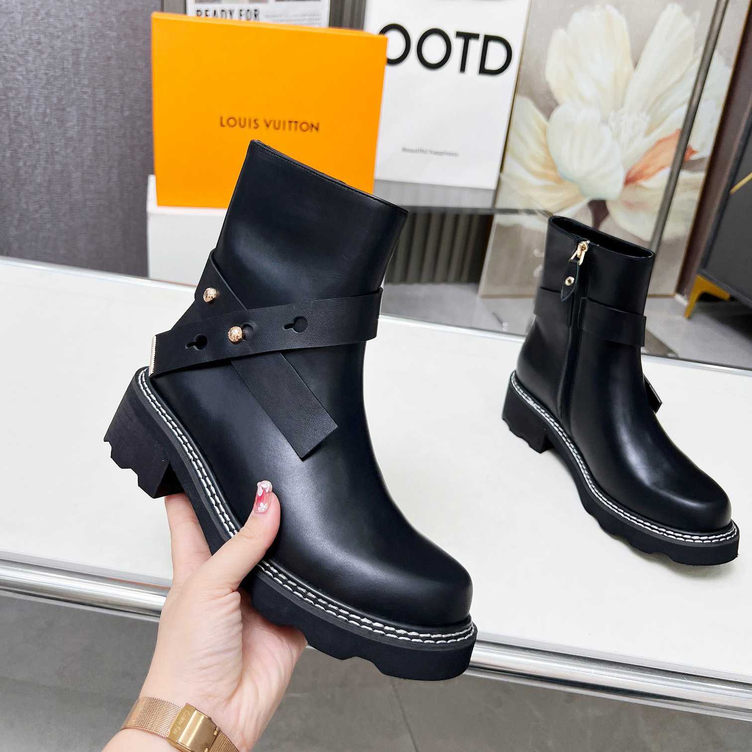 Louis Vuitton LV Beaubourg Ankle Boot   1ADADP - DopestKickz