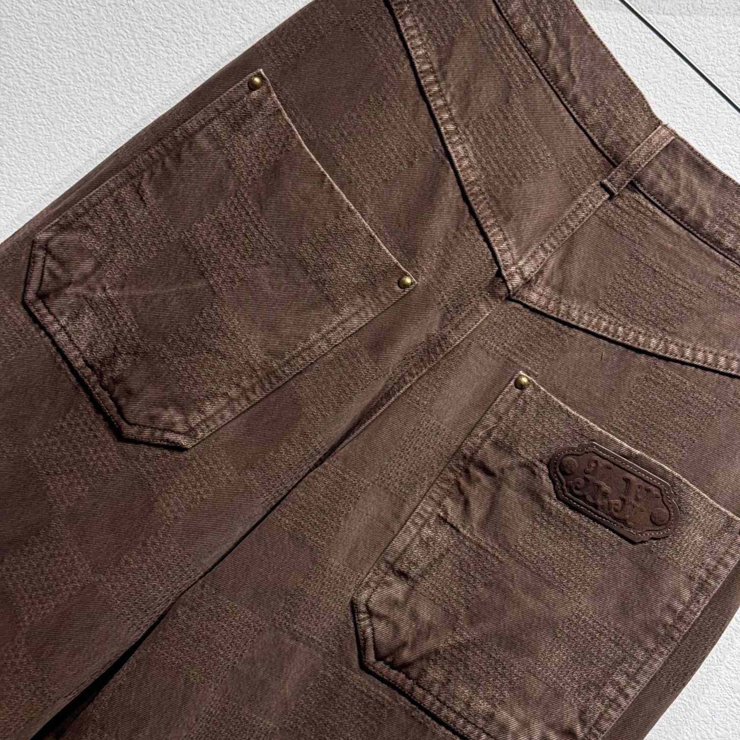 Louis Vuitton Damier Workwear Denim Pants   1AFX42 - DopestKickz