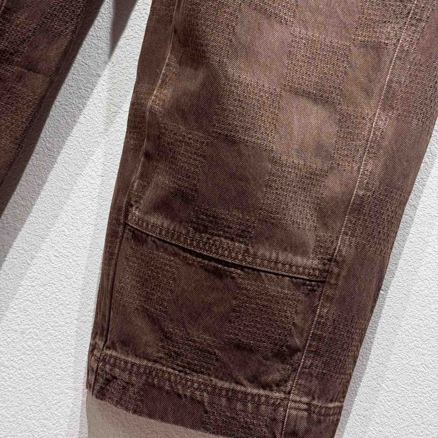 Louis Vuitton Damier Workwear Denim Pants   1AFX42 - DopestKickz