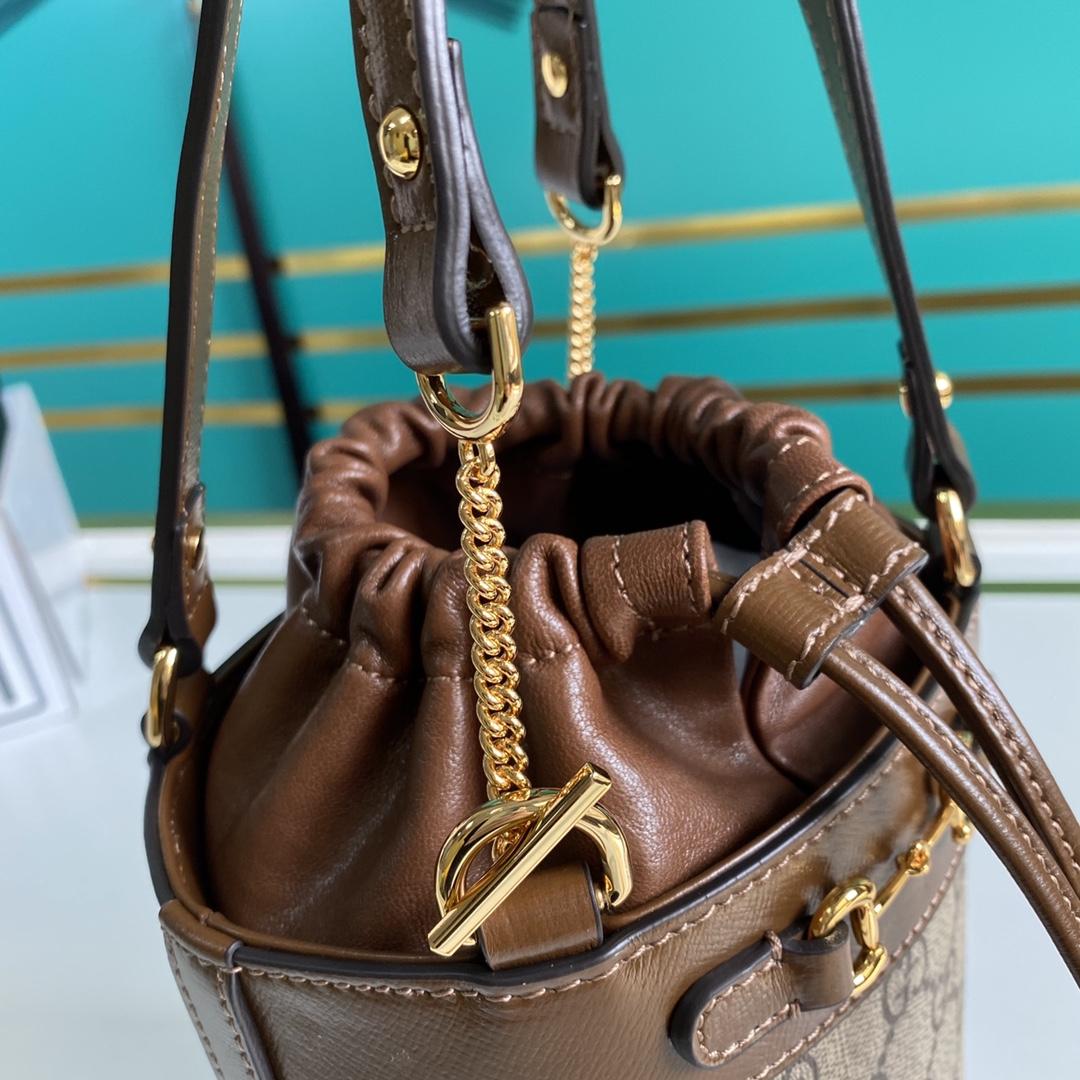 Gucci Horsebit 1955 Small Bucket Bag 'Beige'  (16-14-14cm) - DopestKickz