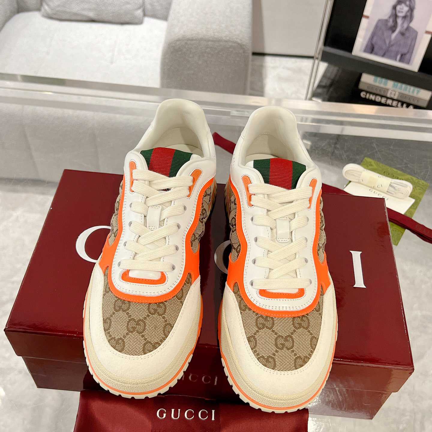 Gucci Re-Web Sneakers - DopestKickz