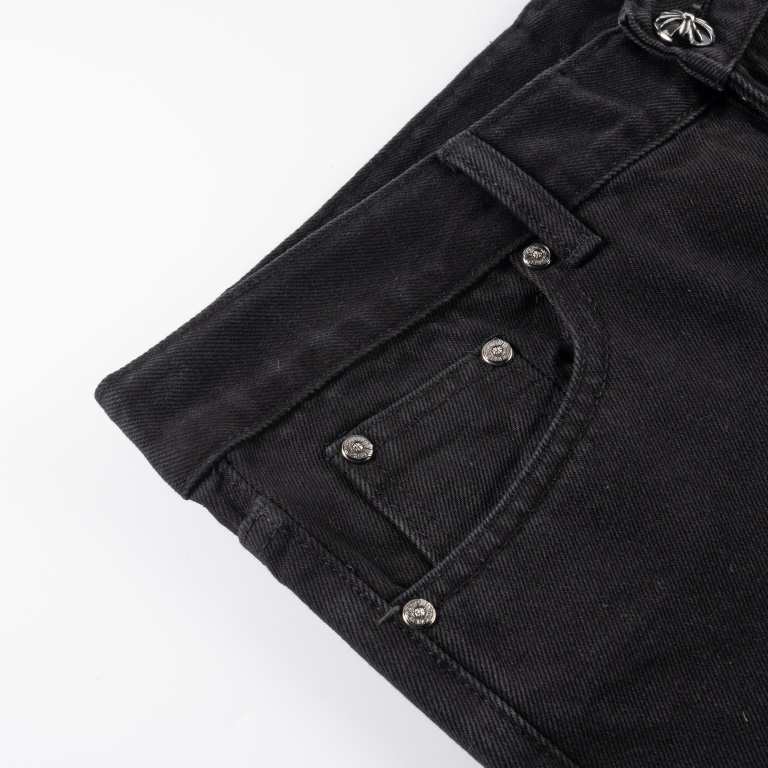 Chrome Heart Cross Patch Jeans - DopestKickz