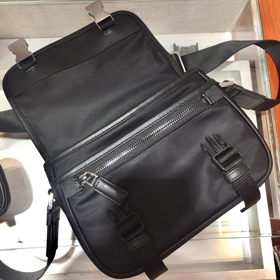 Prada Re-Nylon and Saffiano Leather Shoulder Bag - DopestKickz