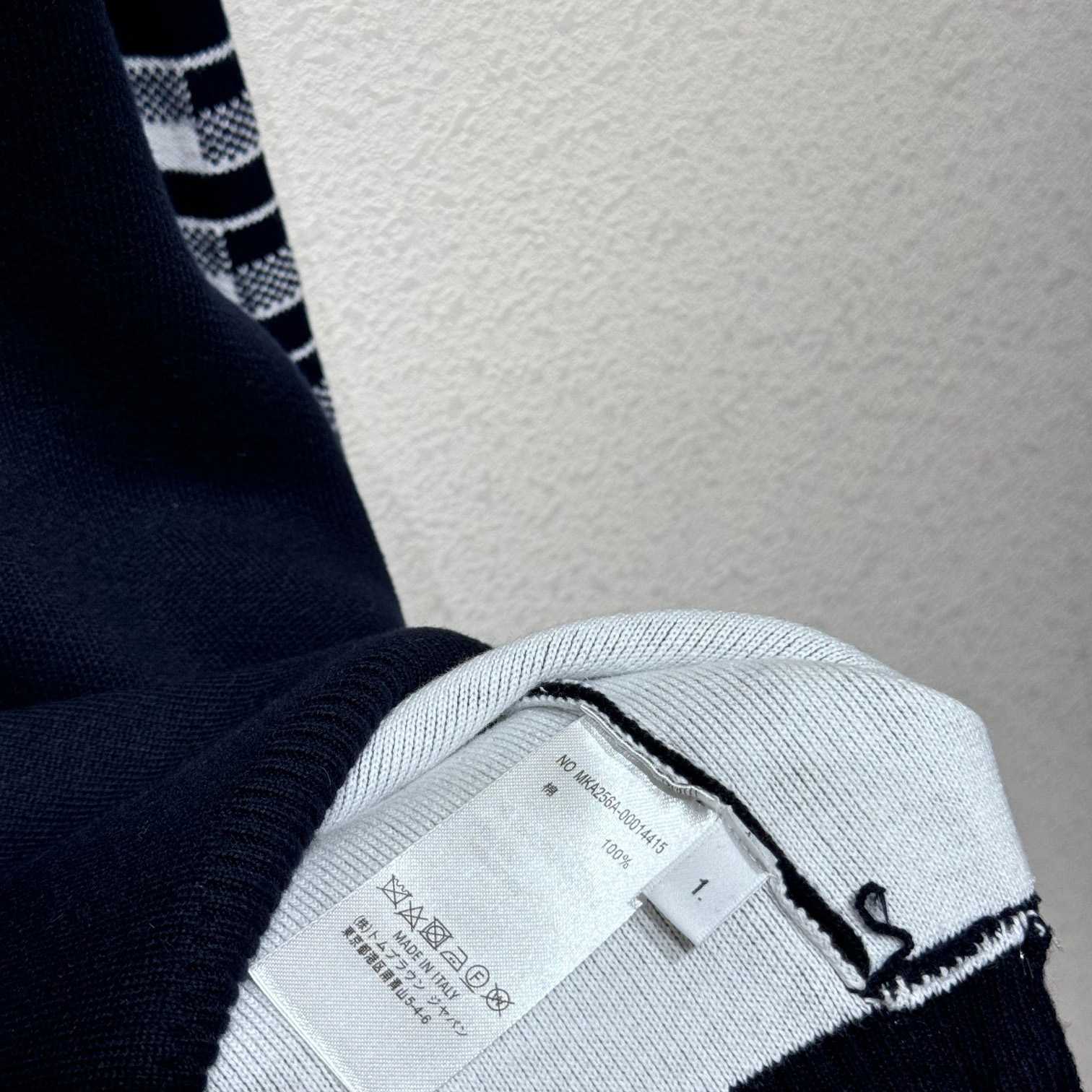 Thom Browne Cotton Crepe Buffalo Check Jacquard Hector Icon Crewneck 4-bar Pullover - DopestKickz